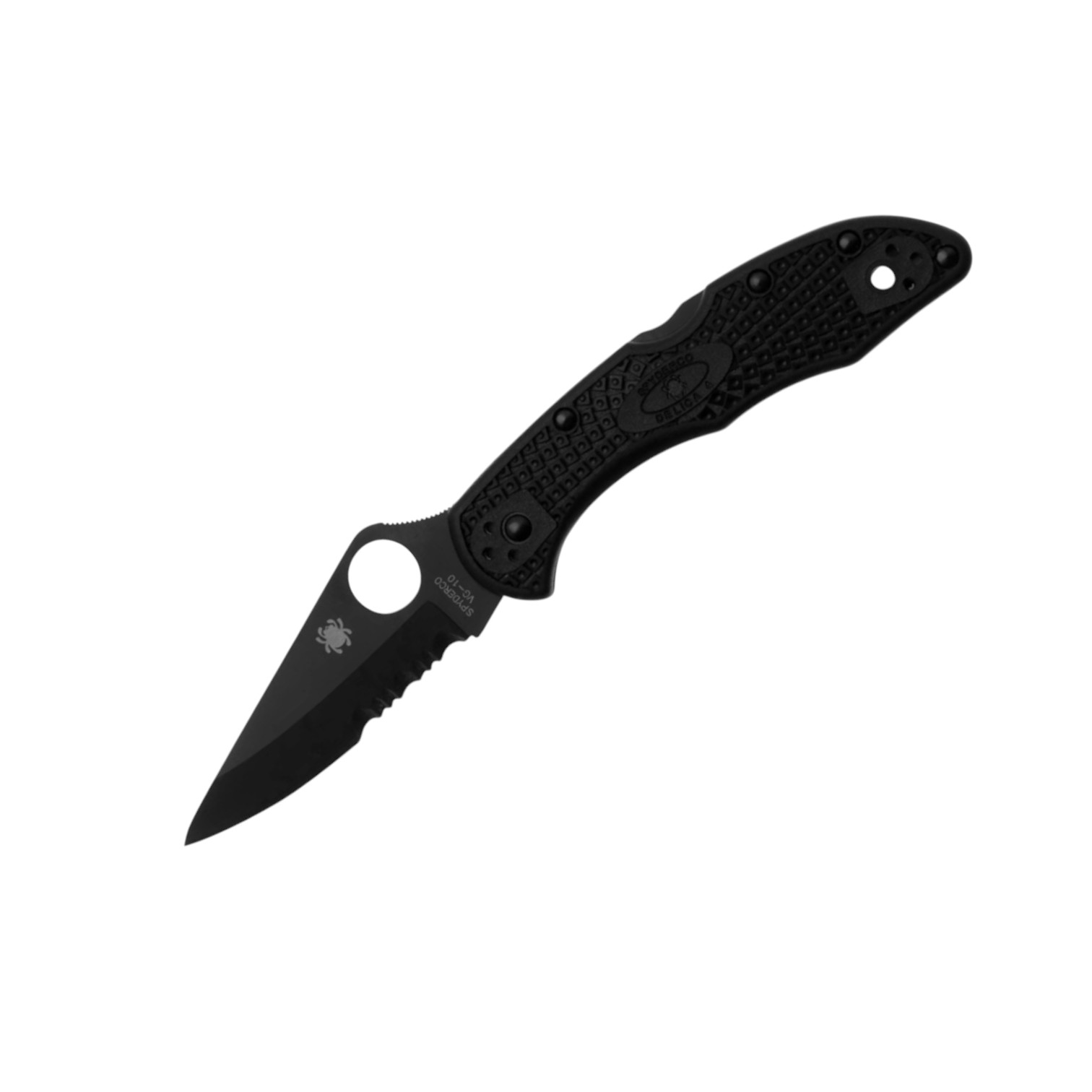 Spyderco Delica 4 C11PSBBK navaja lockback con mango de FRN negro...