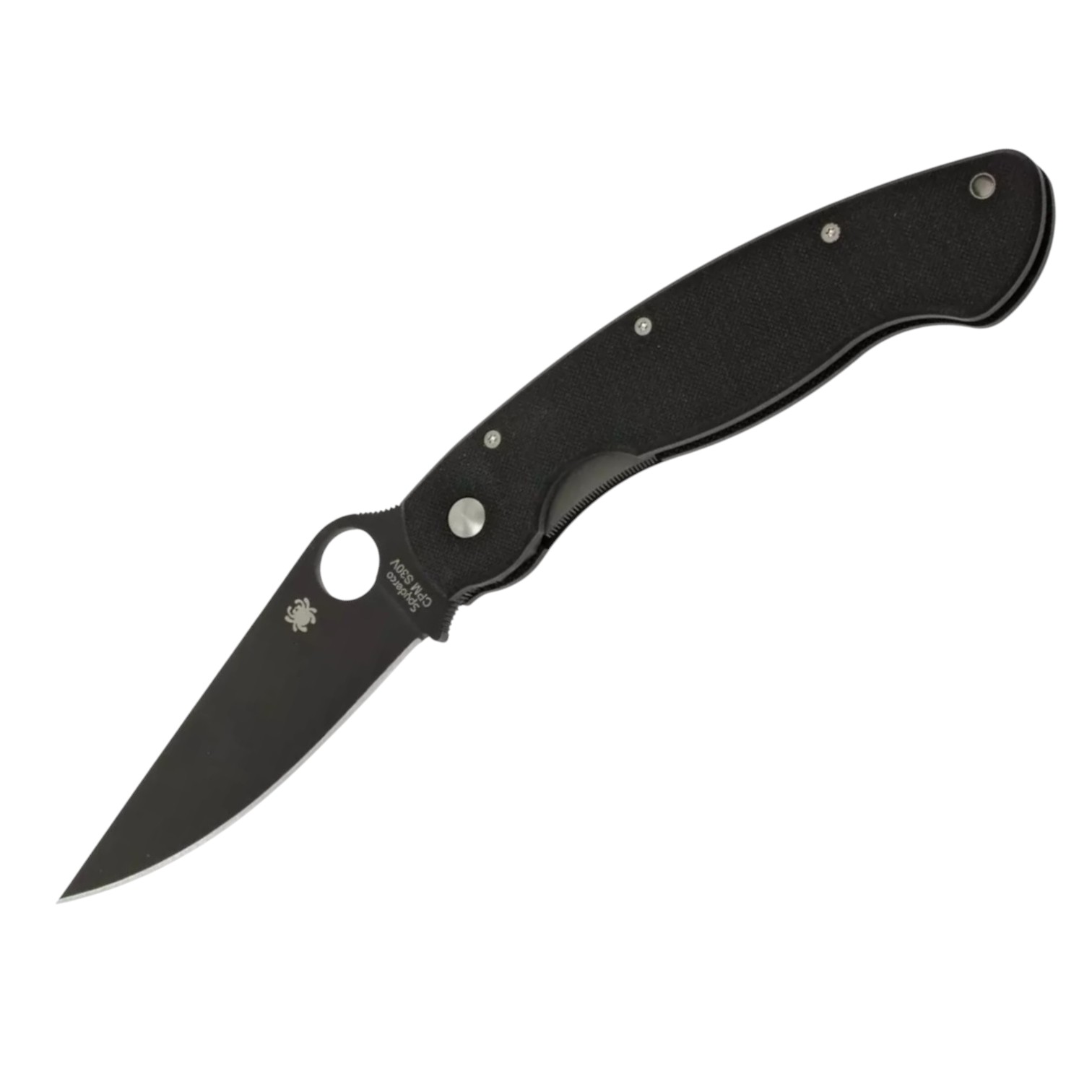 Navaja Spyderco Military model C36GPBK con hoja negra de acero CP...