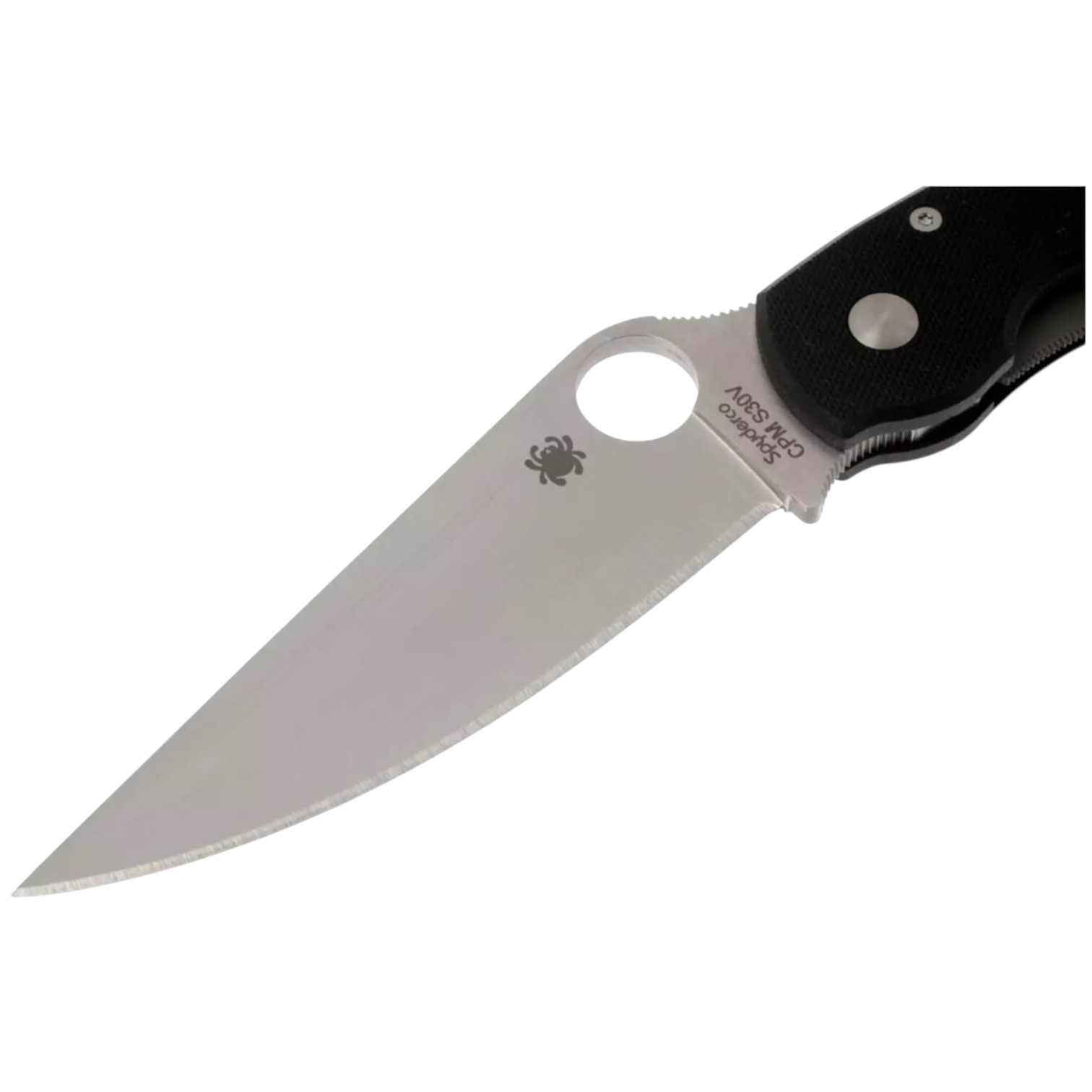Coltello Spyderco modello militare C36GPE con lama da 10,2 cm con filo piatto e impugnatura in G10 nero con lockback