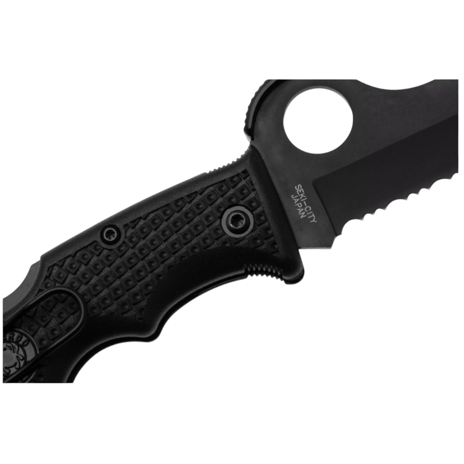 Spyderco Assist Black Blade PS C79PSBBK Klappmesser mit schwarzem FRN-Griff und 9,4 cm langer VG10-Klinge mit Backlock-Verriegelung