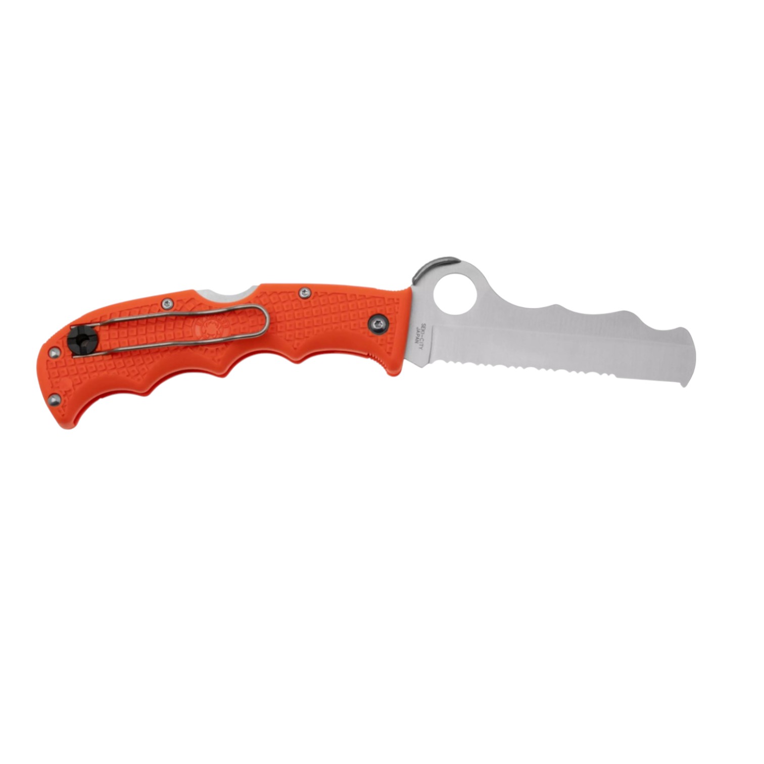 Coltello tascabile Spyderco Assist Lightweight Orange C79PSOR con lama VG10 e impugnatura FRN arancione