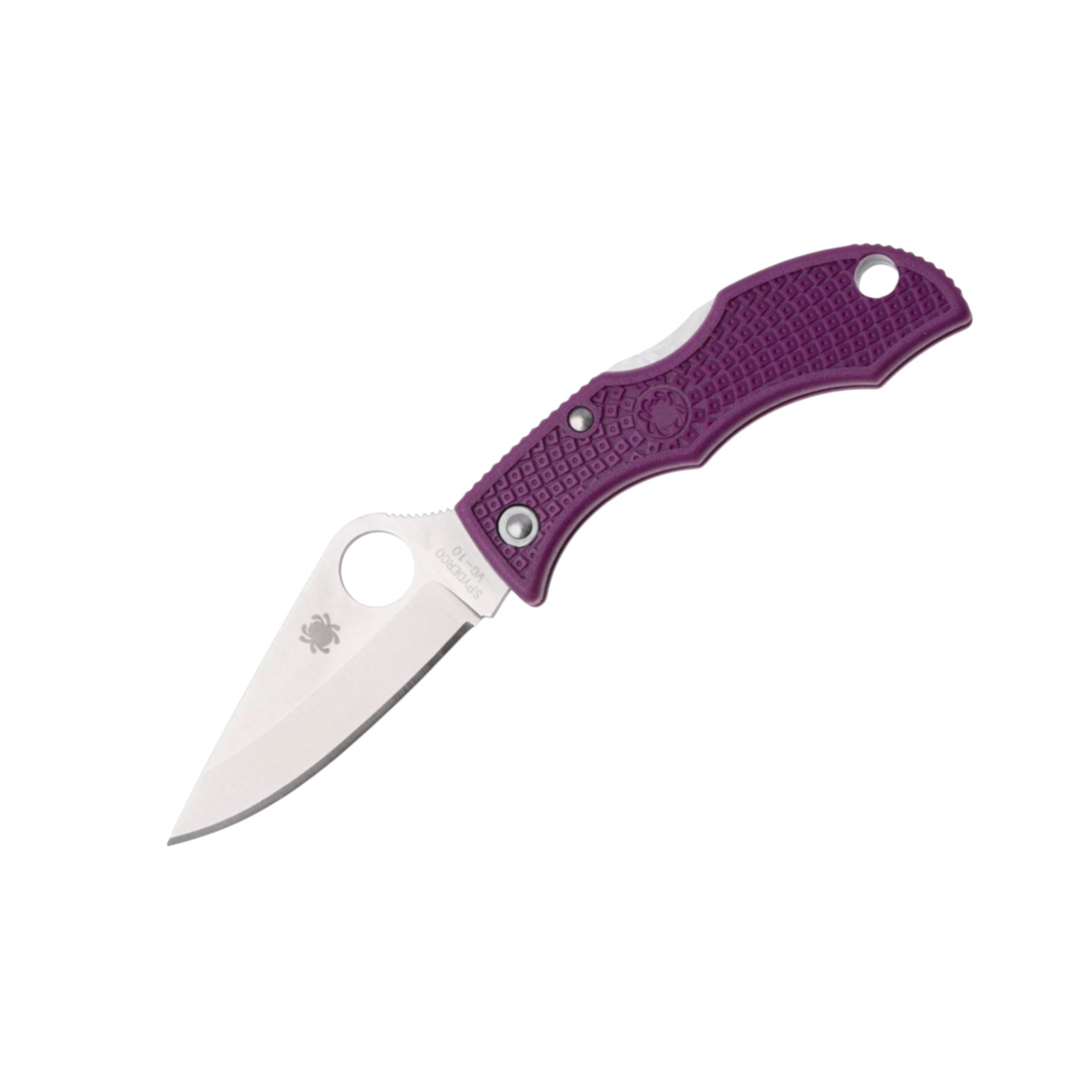 Spyderco Ladybug Purple LPRP3 navaja de bolsillo con hoja de VG10...
