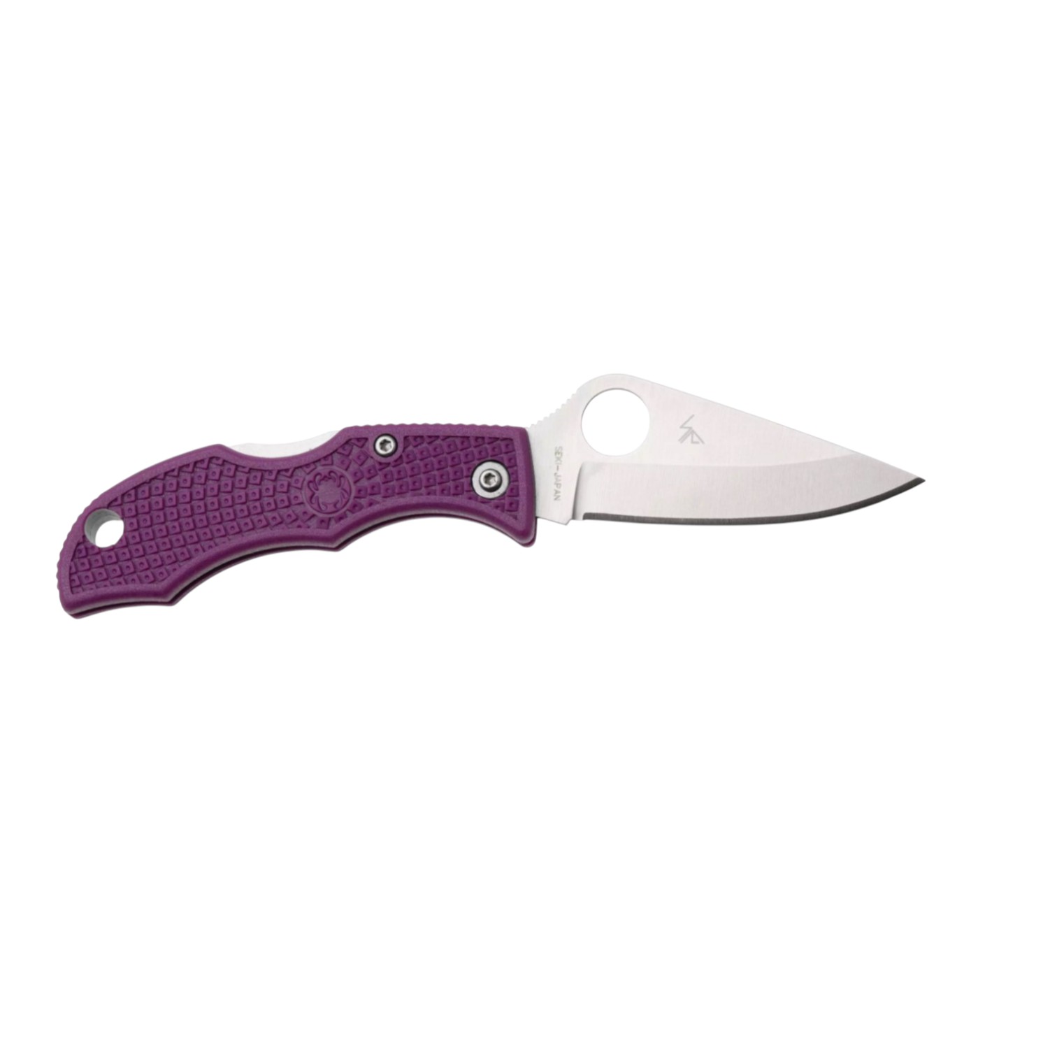 Coltellino tascabile Spyderco Ladybug Purple LPRP3 con lama VG10 da 4,9 cm e impugnatura FRN lilla