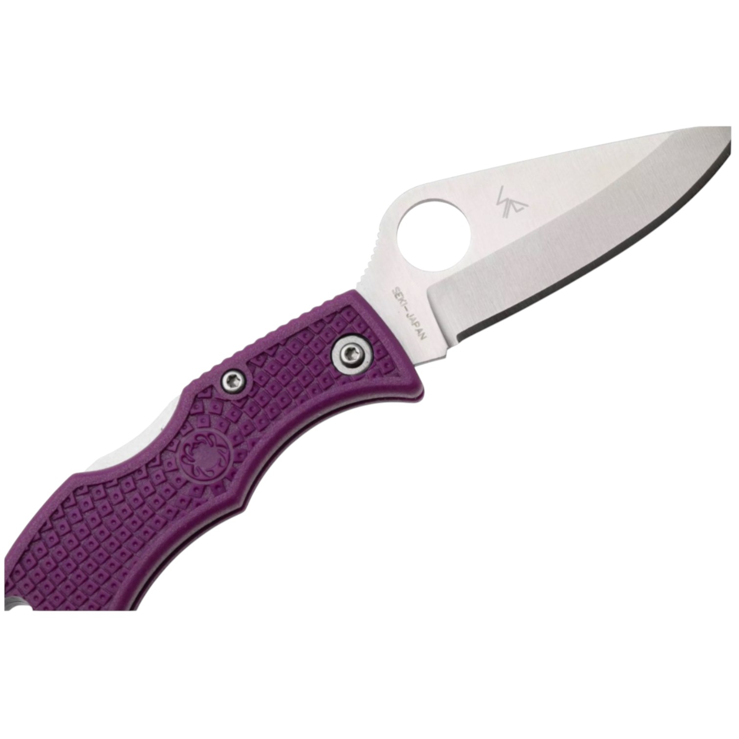 Coltellino tascabile Spyderco Ladybug Purple LPRP3 con lama VG10 da 4,9 cm e impugnatura FRN lilla