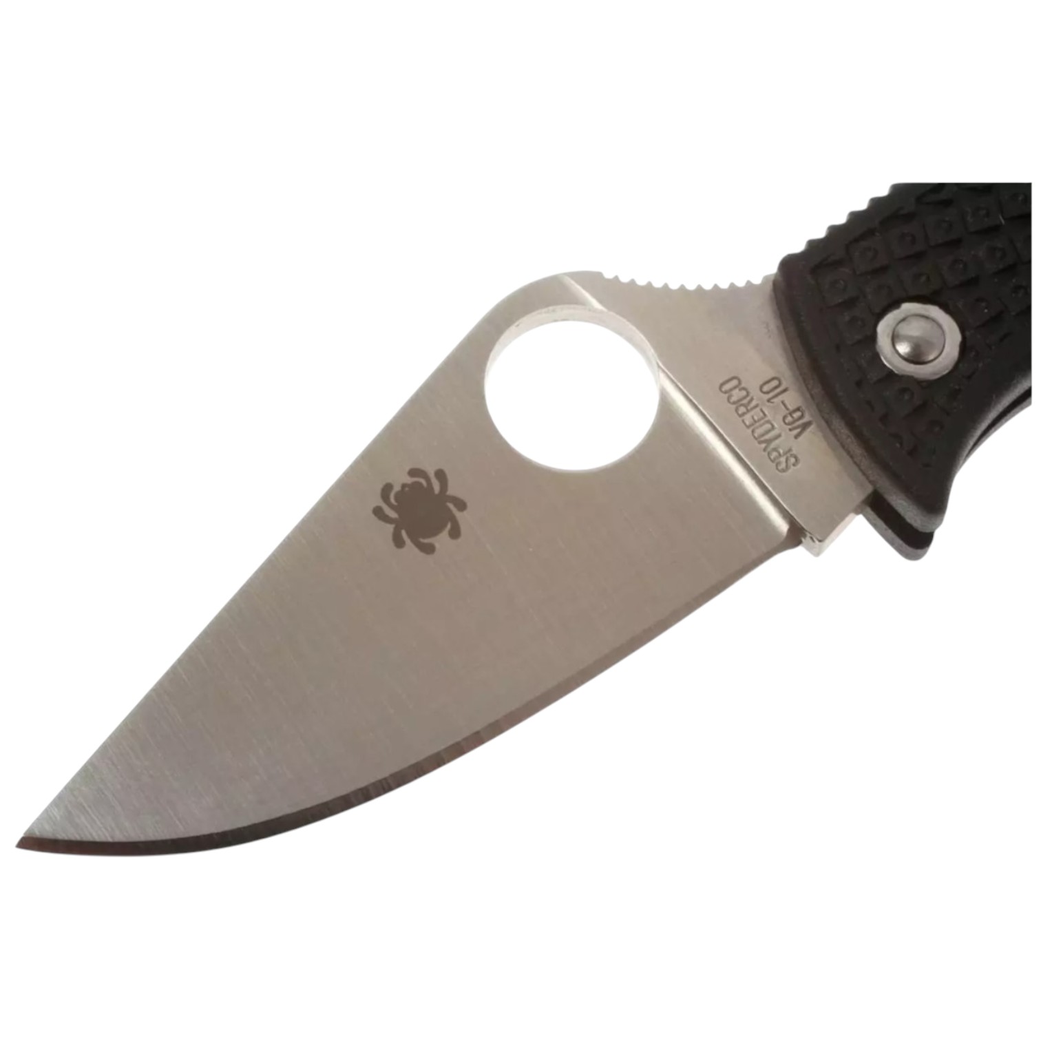 Spyderco MBKP ManBug con mango de FRN negro y hoja de VG10 de 4.4 cm con filo plano
