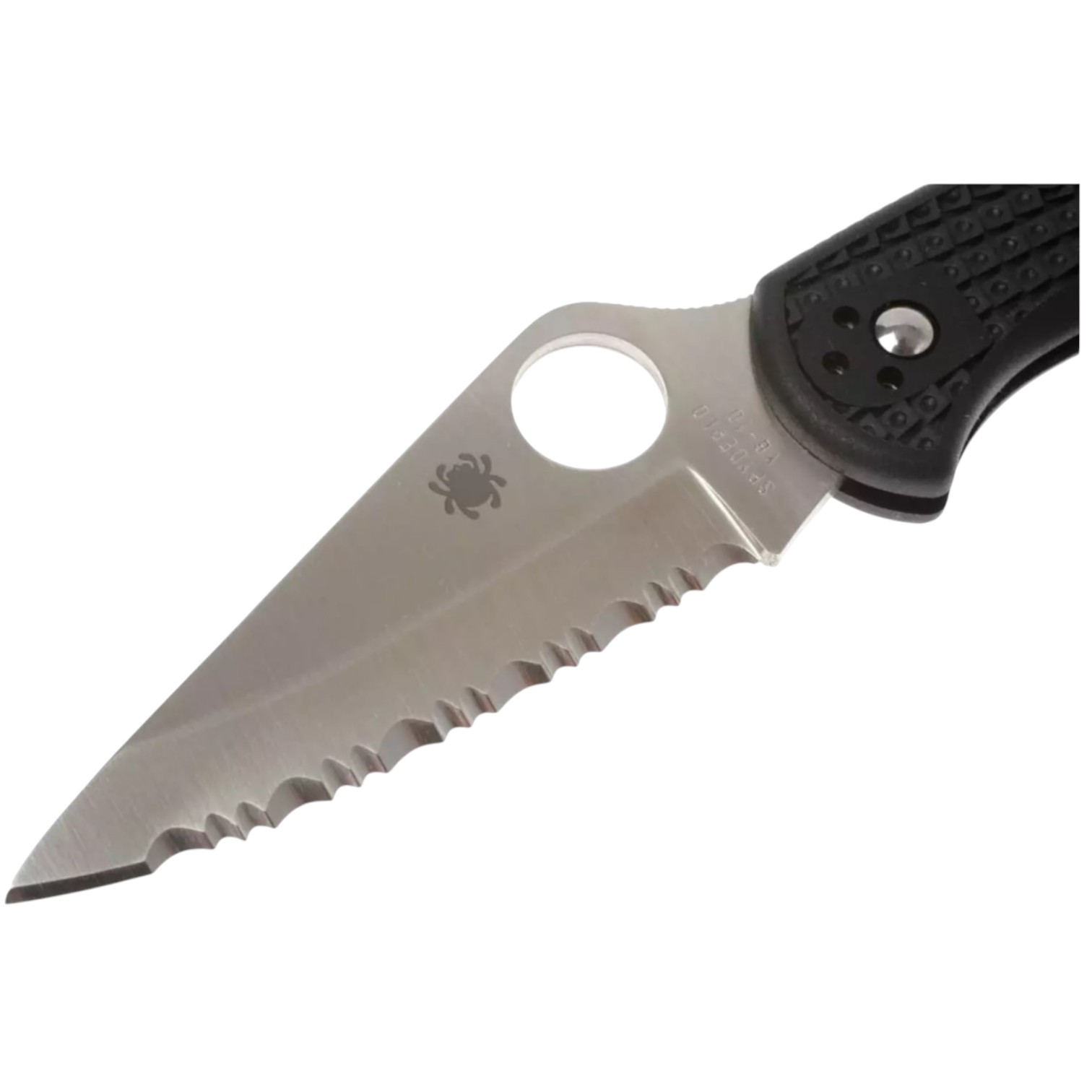 Canivete Spyderco Delica Lightweight 4 C11SBK com fecho traseiro, punho em FRN preto e lâmina SpyderEdge.