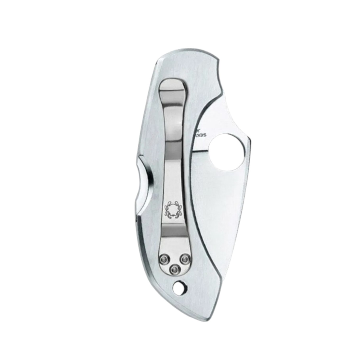 Navaja Spyderco Dragonfly tatto C28PT con grabado de libélula en el mango de acero inoxidable. PlainEdge.