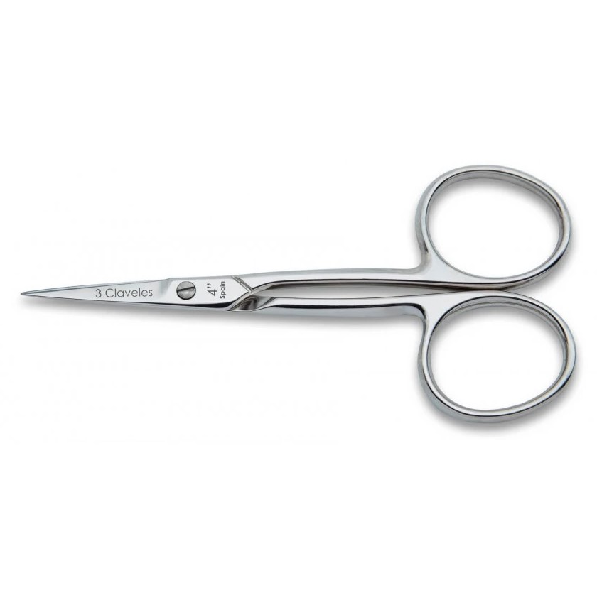 Tijera de cutículas de 10 cm recta 3 Claveles