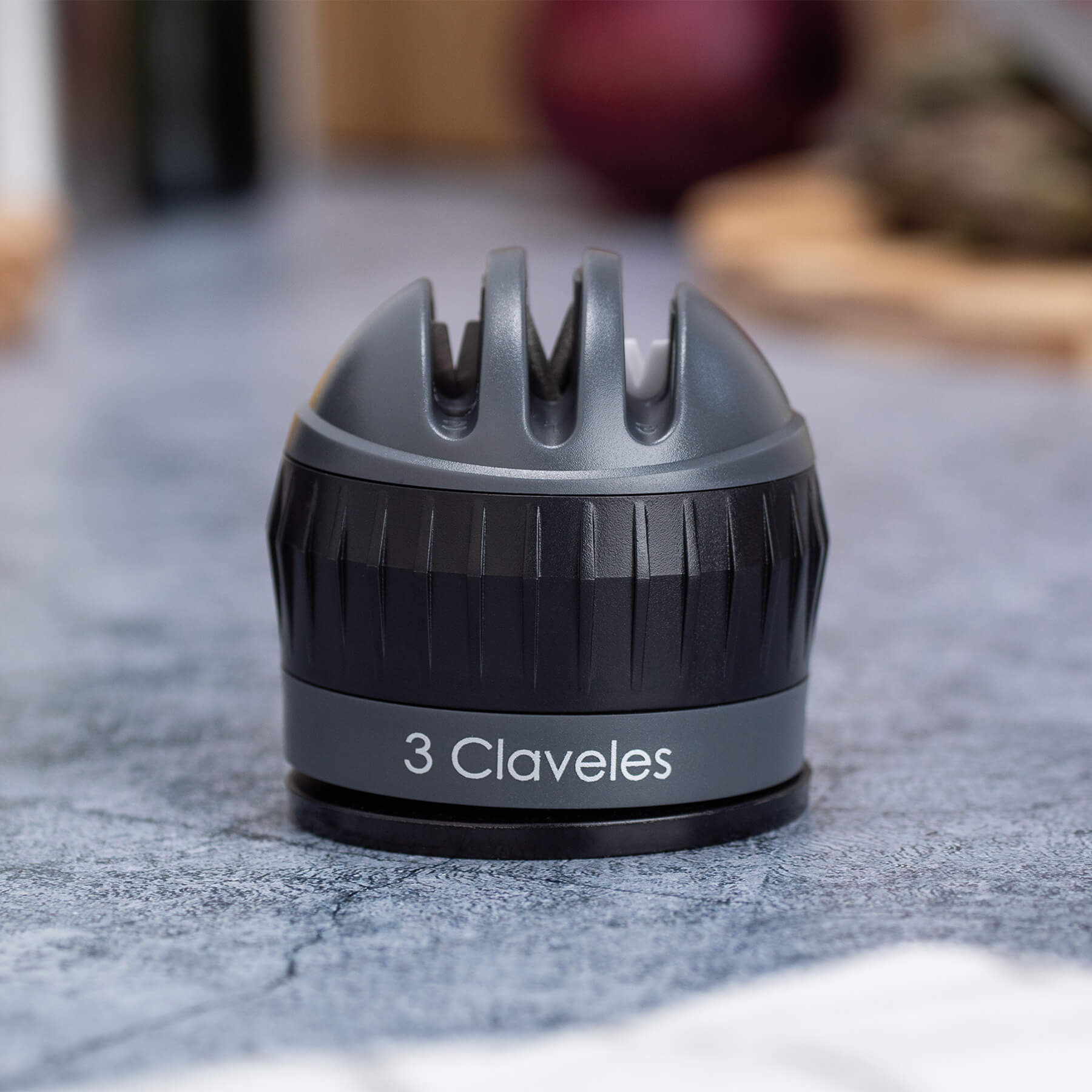 Afilador de cuchillos diamante, carburo de tungsteno y cerámica con fijación de ventosa 3Claveles