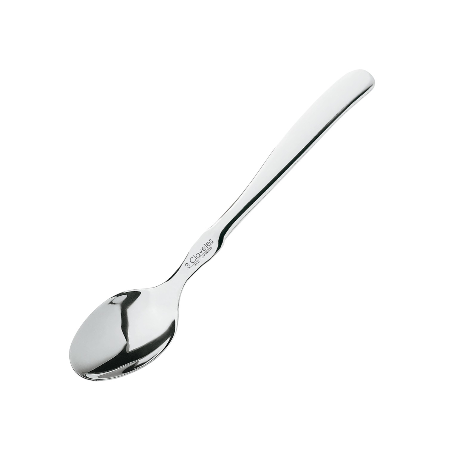 Cuchara de mesa 9 cm monoblock 3 Claveles a granel