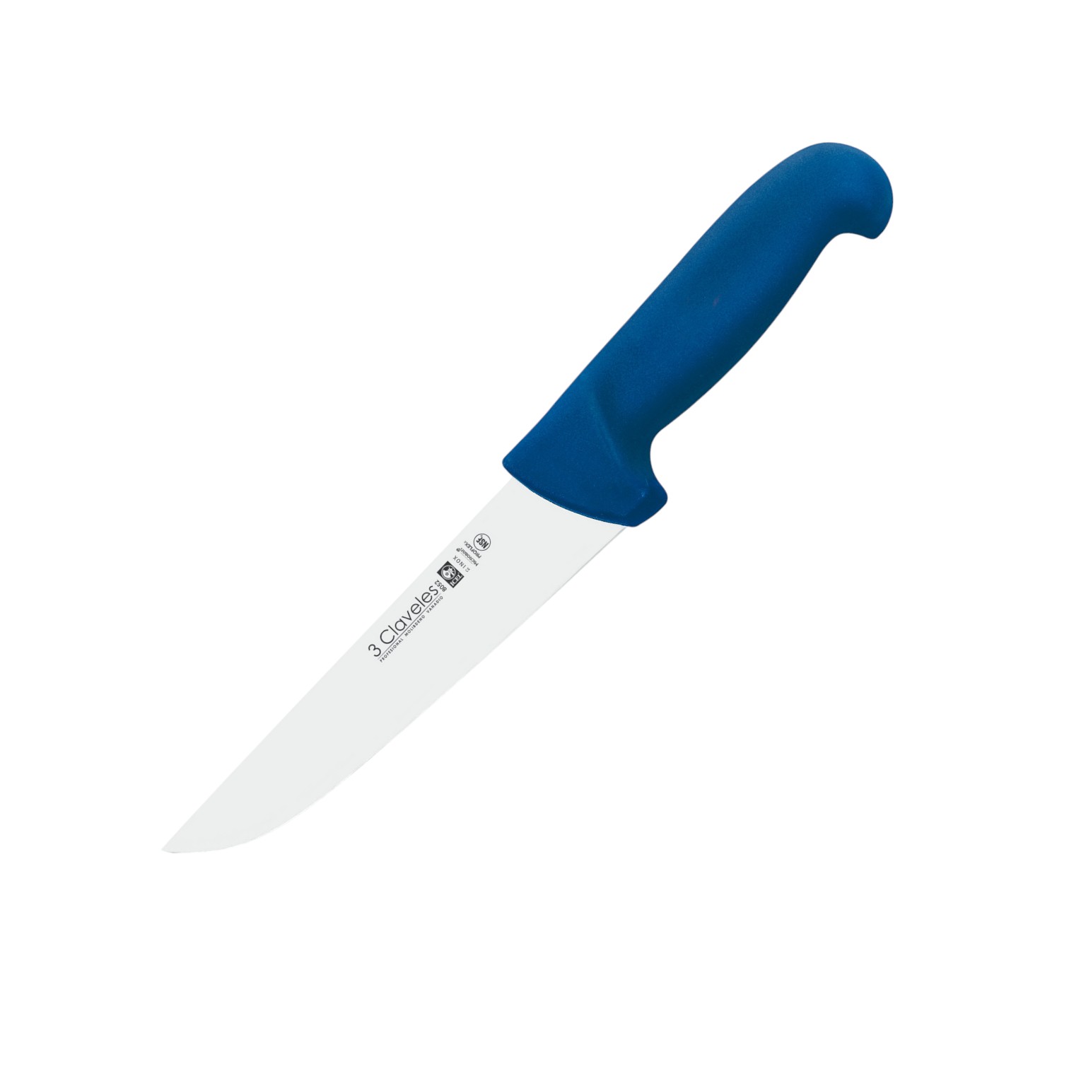 Couteau de boucher avec lame de 18 cm et manche Proflex bleu 3 Cl...