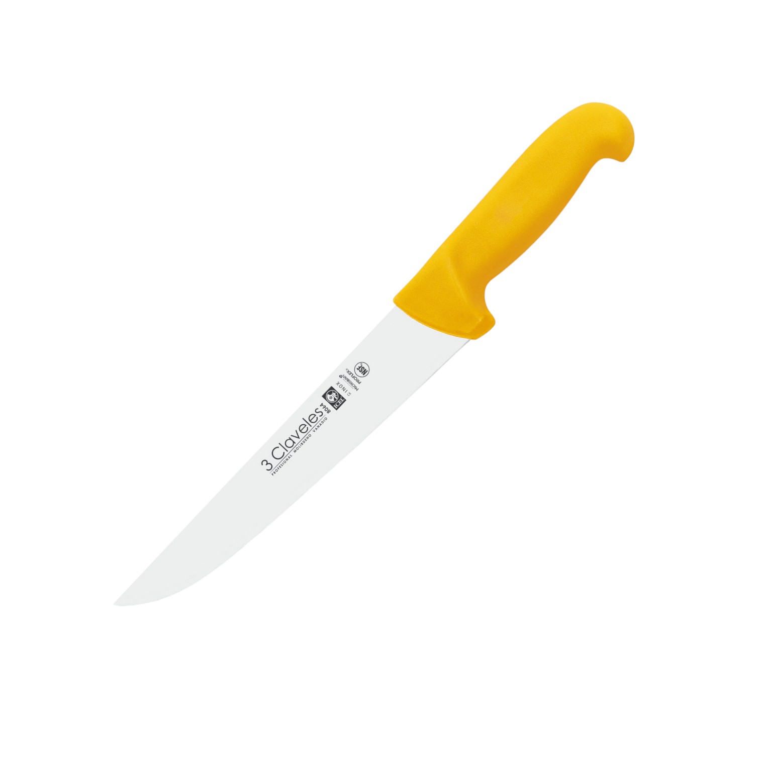 Couteau de boucher avec lame de 26 cm et manche Proflex jaune 3 C...