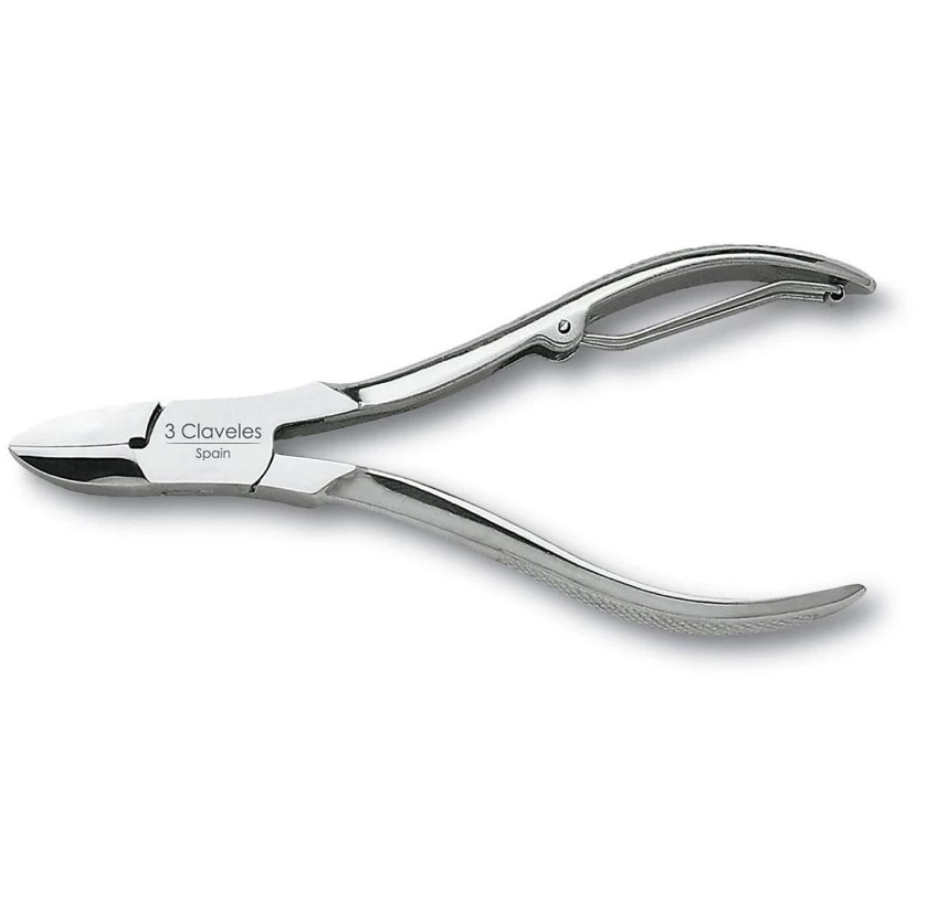 Alicate para uñas de 12 cm curvo 3 Claveles