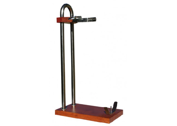 Soporte jamonero vertical de madera de haya