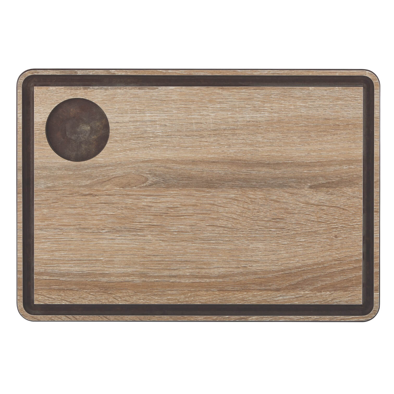 Tabla de corte de fibra de celulosa y resina color madera 33x23 c...