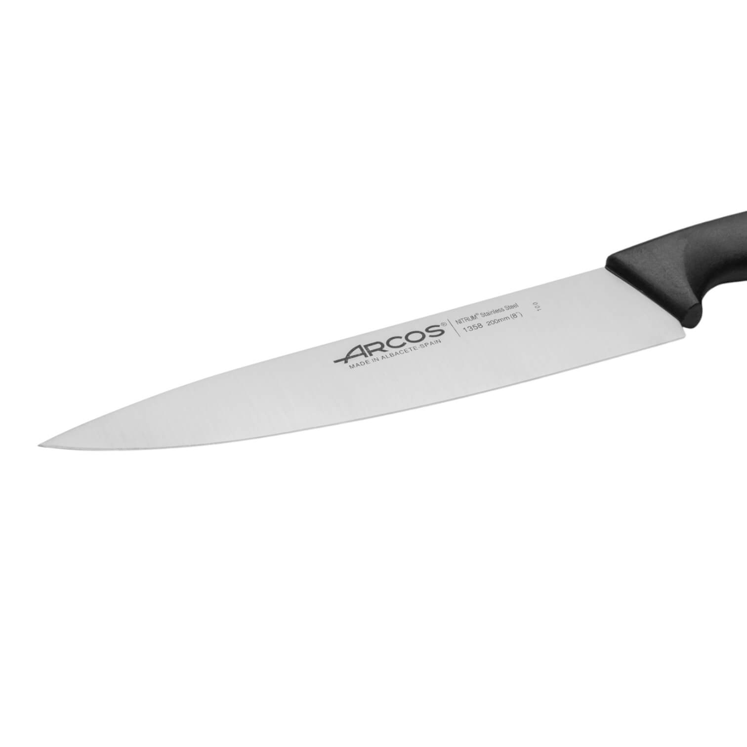 Arcos Niza series chef's knife with black polypropylene handle 200 mm