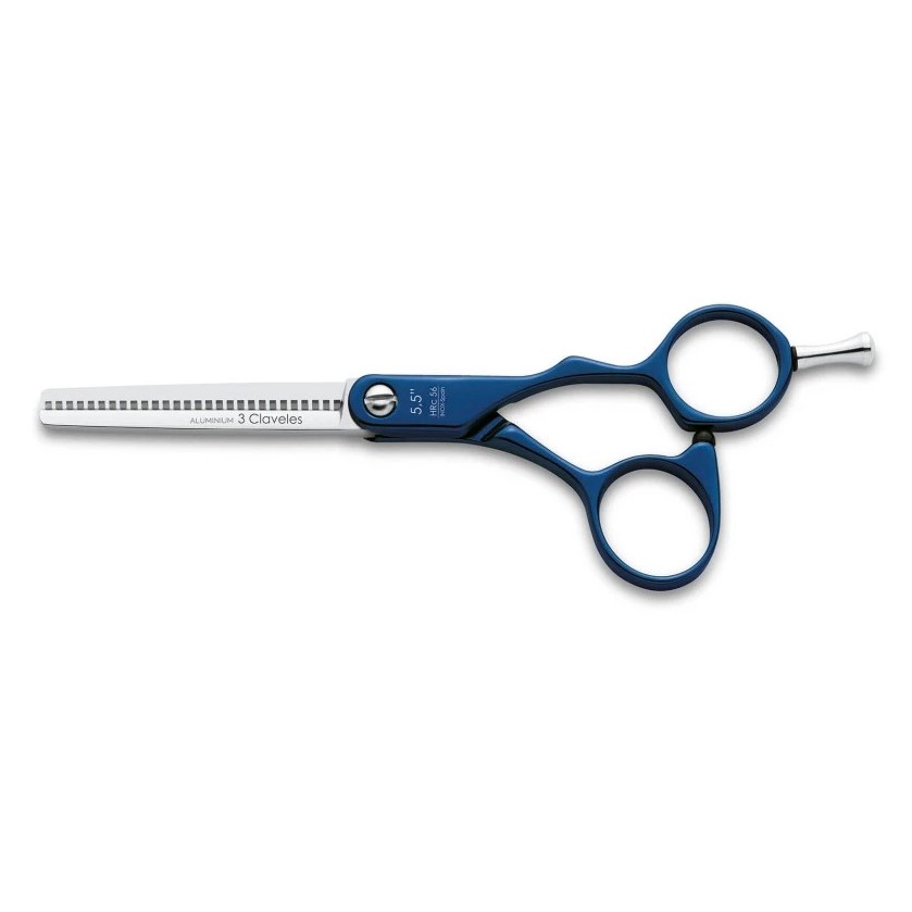 Kit de coiffure 5,5" en Duraluminium bleu avec bord souple 3 Claveles