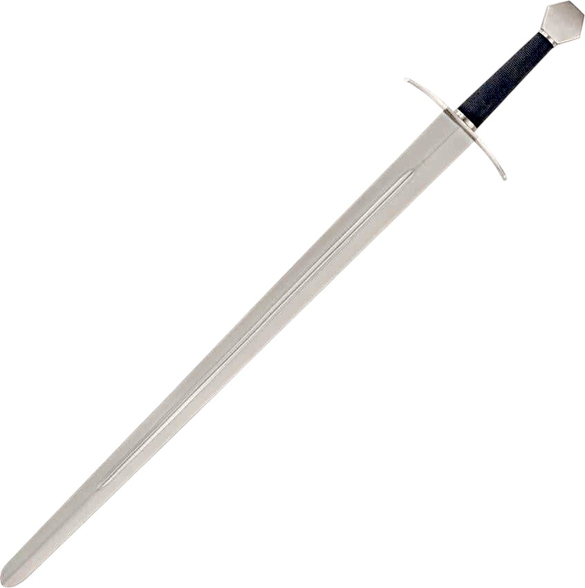 Espada ANGINCOURT 94cm plateada Gladius con vaina