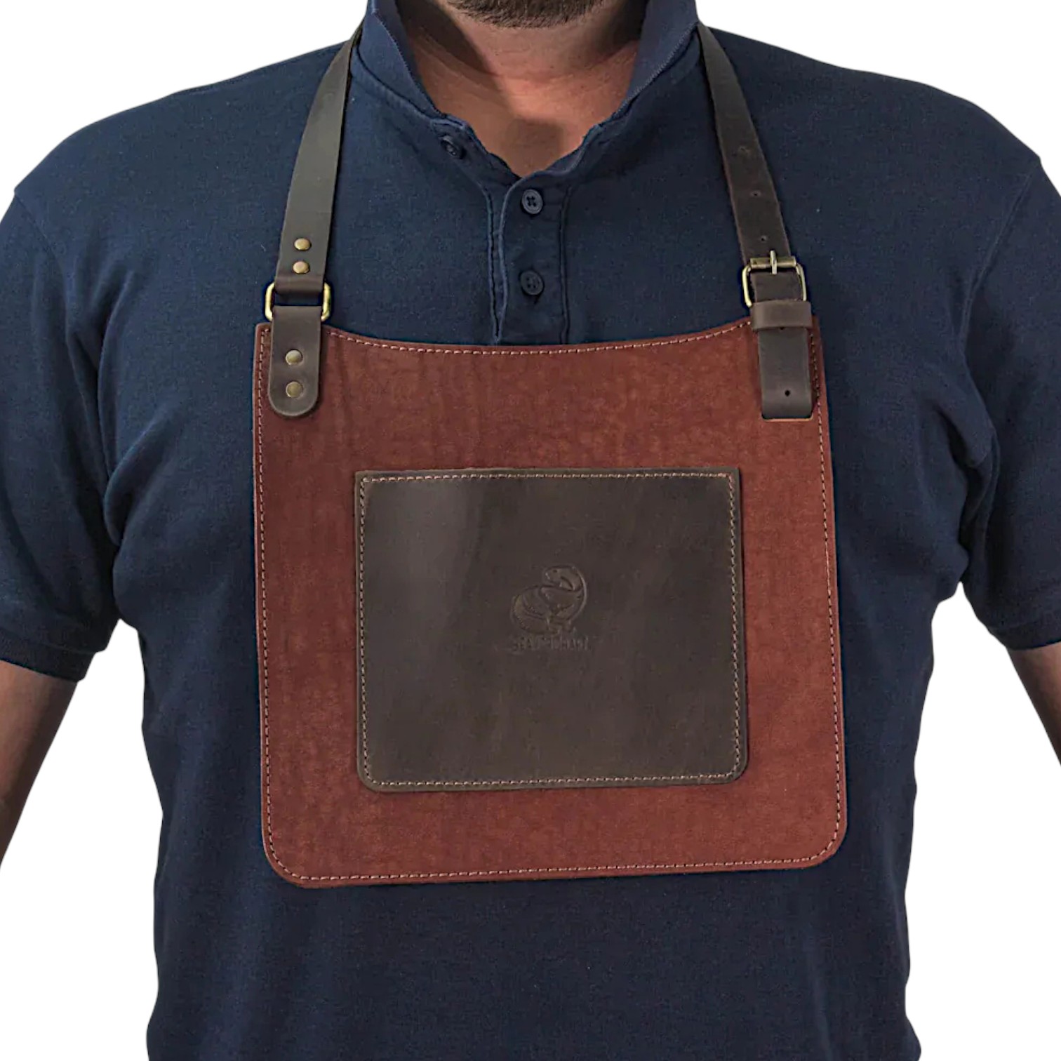 Peto ajustable de cuero para tallado de Beavercraft