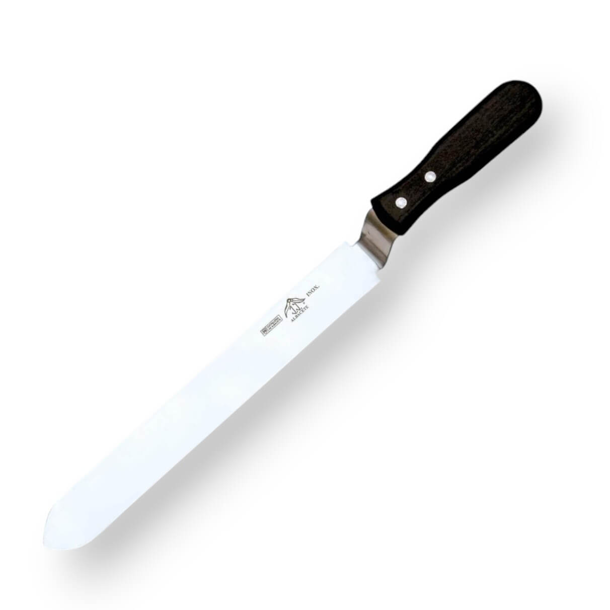 Cuchillo para miel acodado de 28 cm de acero inox con mango de pl...