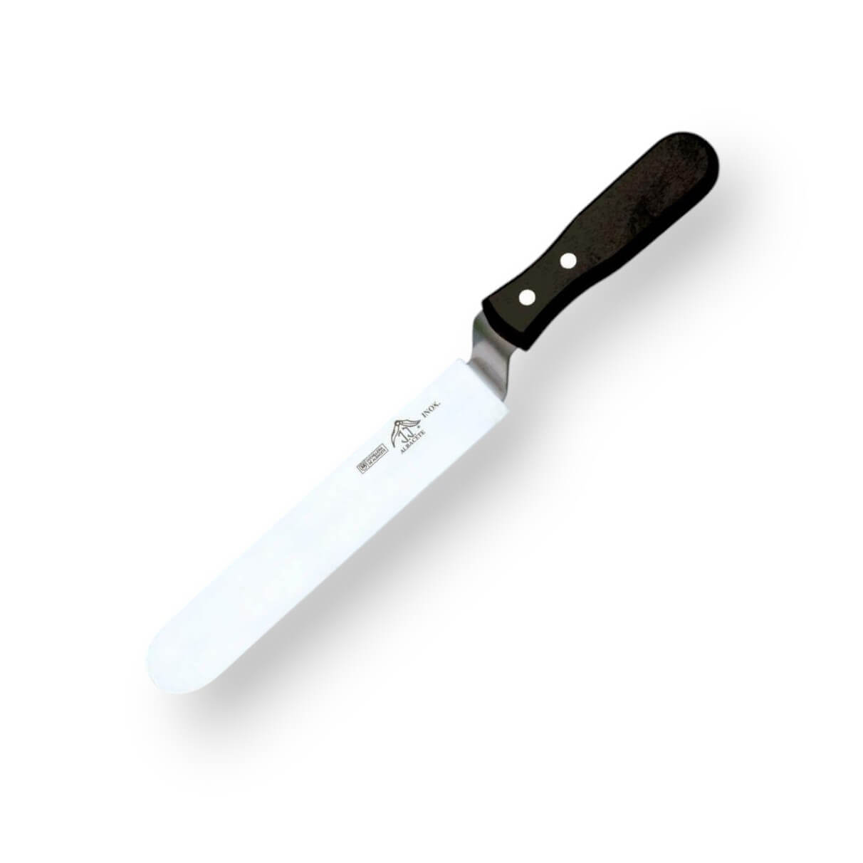 Cuchillo para miel acodado de 21 cm de acero inox con mango de pl...