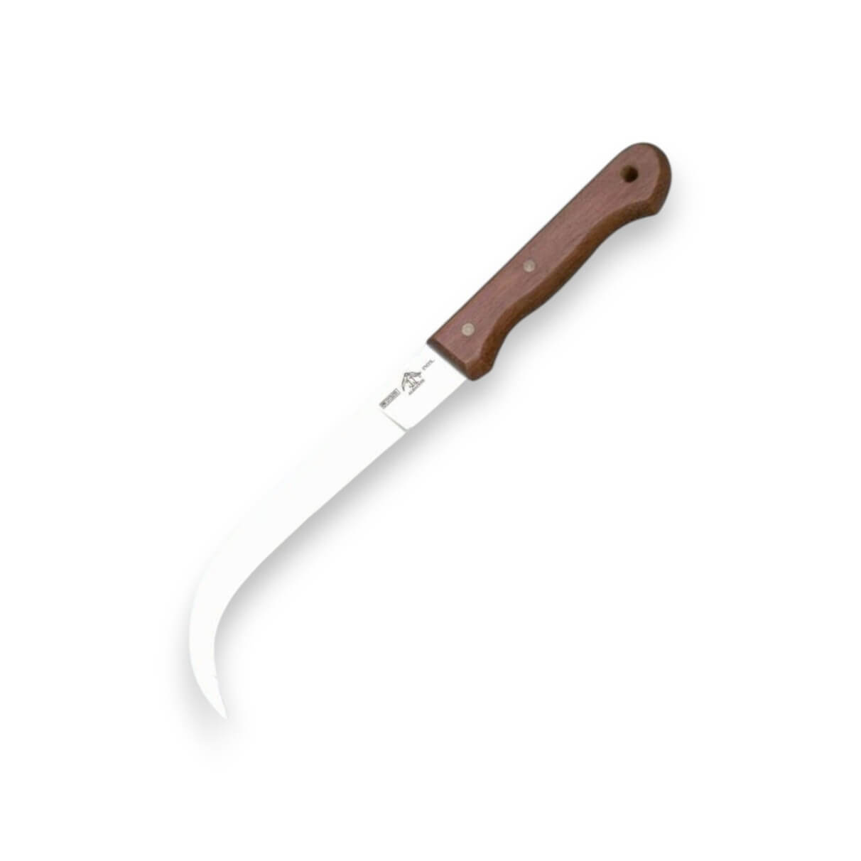 Cuchillo bananero para deshoje de 17 cm con mango de madera