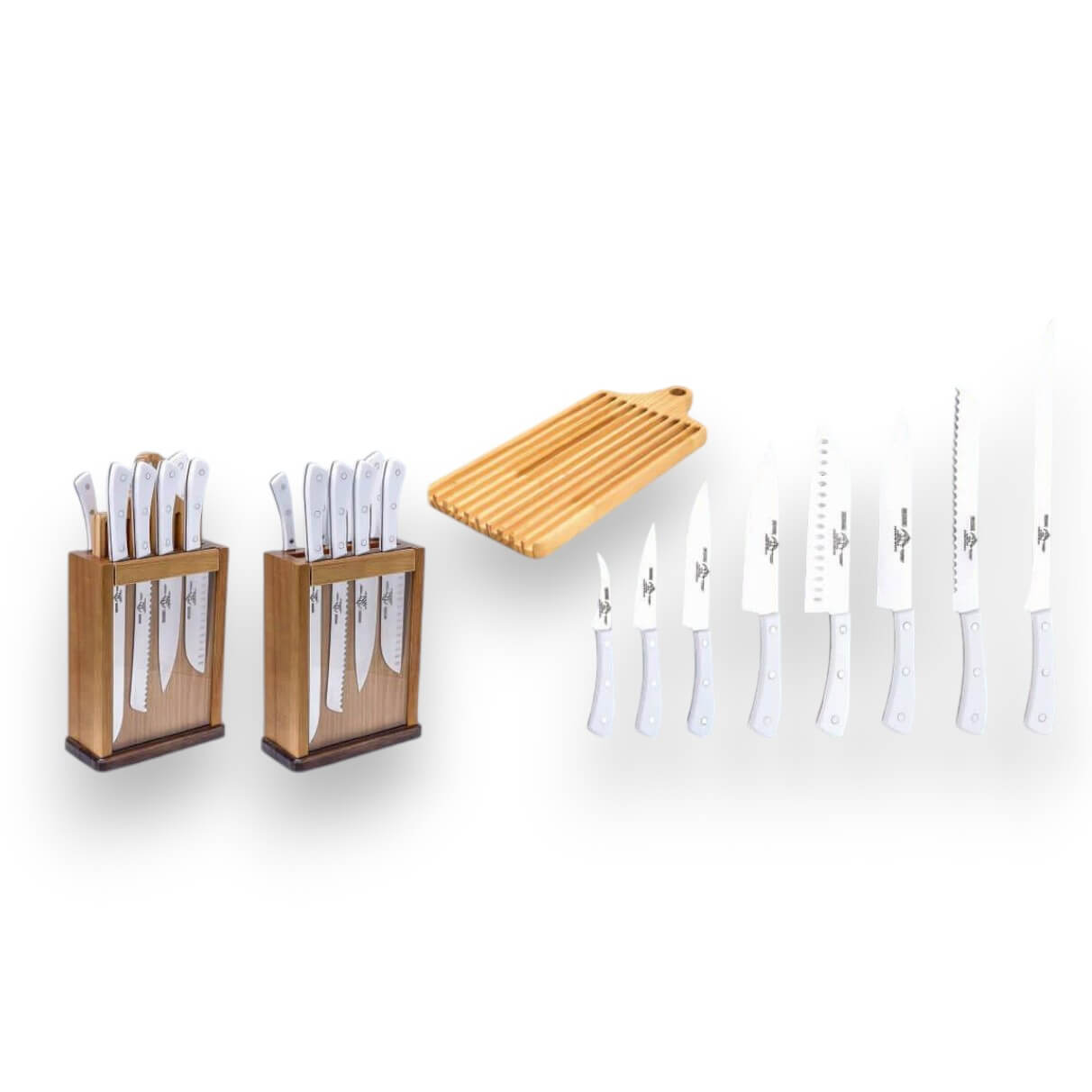 Taco magnético de madera de pino con 9 piezas con mango de metacr...