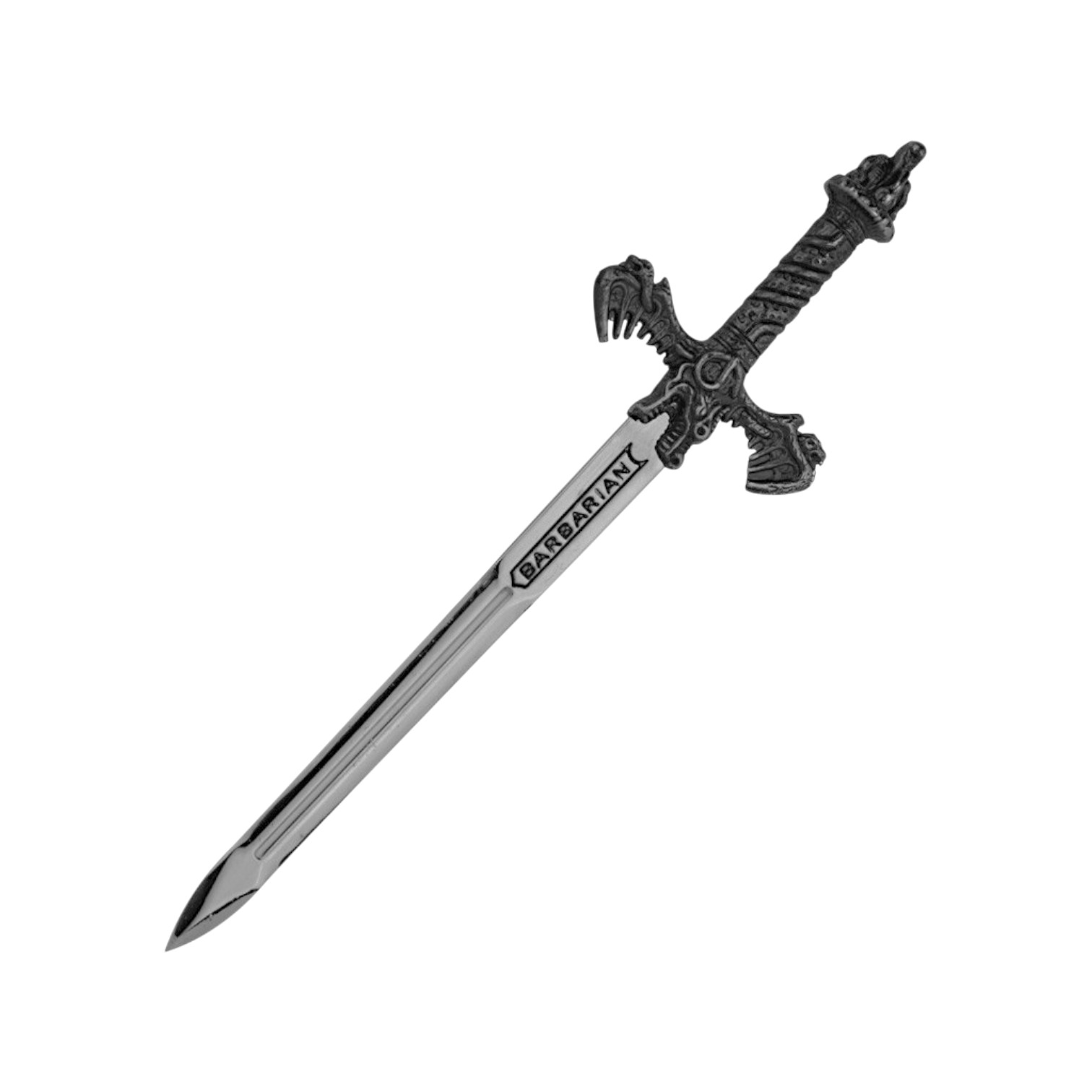 Espada Barbarian acabado plateado Gladius