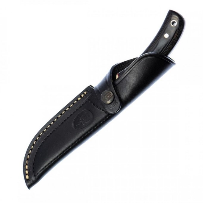 Couteau de chasse Muela Setter-11M avec manche en micarta noir et lame de 11 cm
