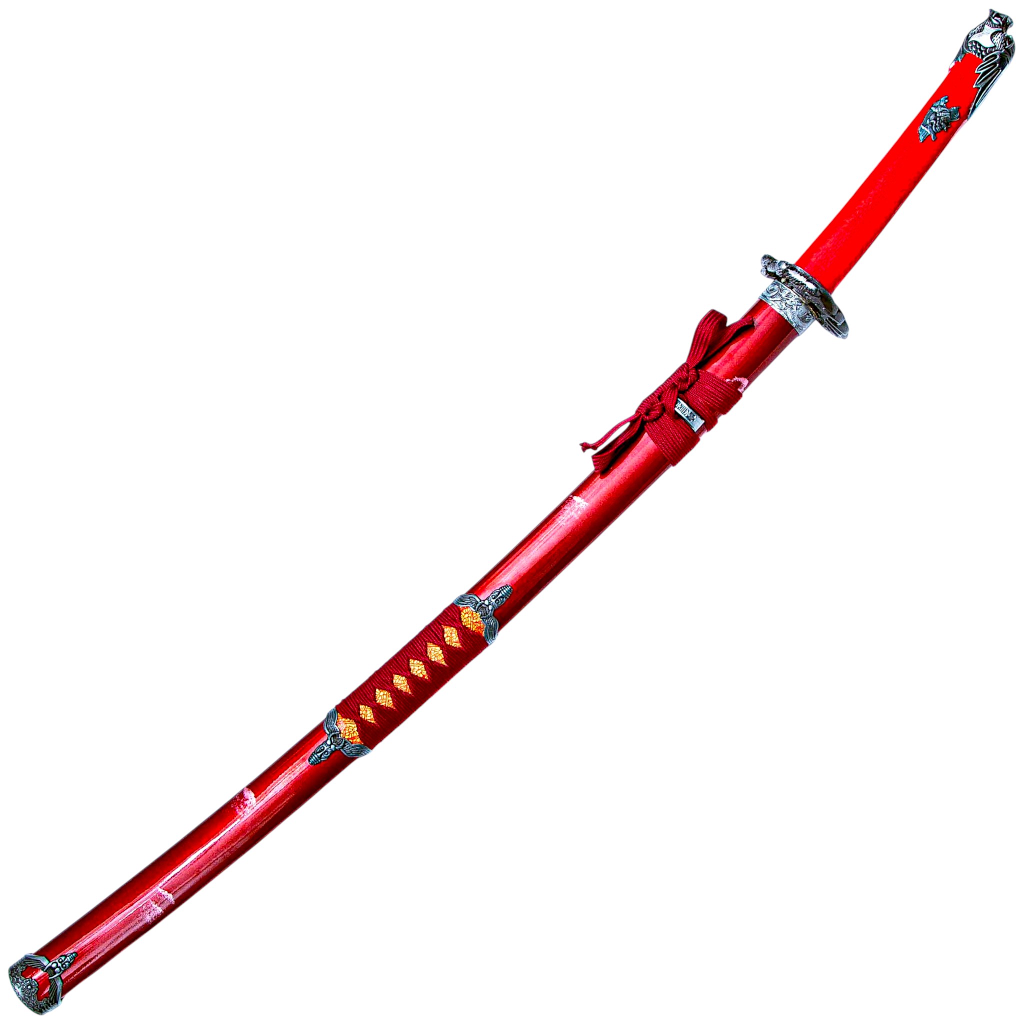 Red snake Katana with red scabbard