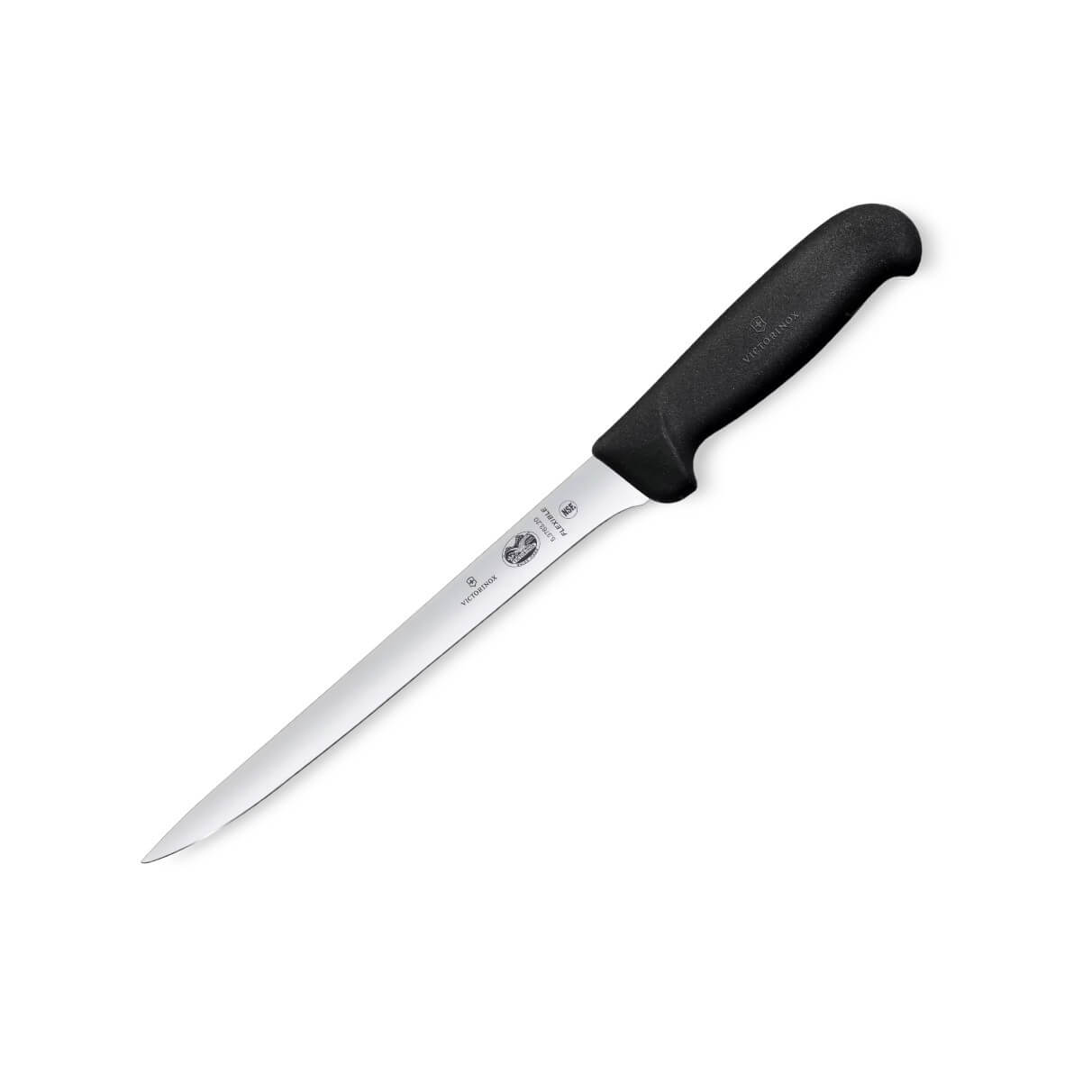 Cuchillo para filetear con mango de TPE negro y hoja flexible de ...