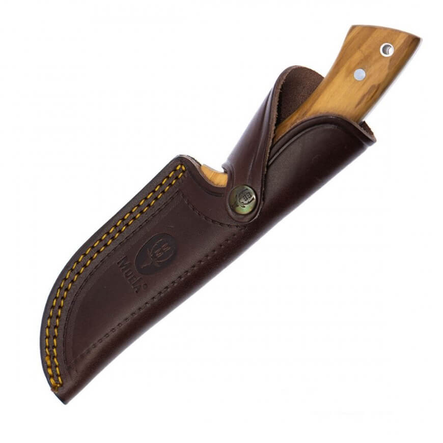 Coltello da caccia Muela Rhino 10OL con manico in legno d'ulivo e lama da 12 cm