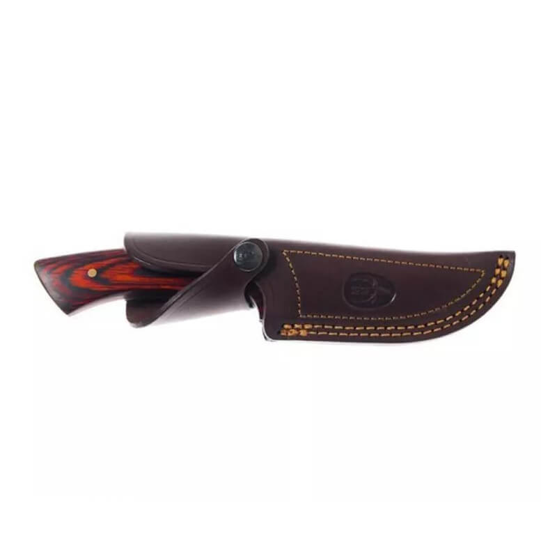 Coltello da caccia Muela Rhino 10R con manico in legno di corallo e lama da 12 cm