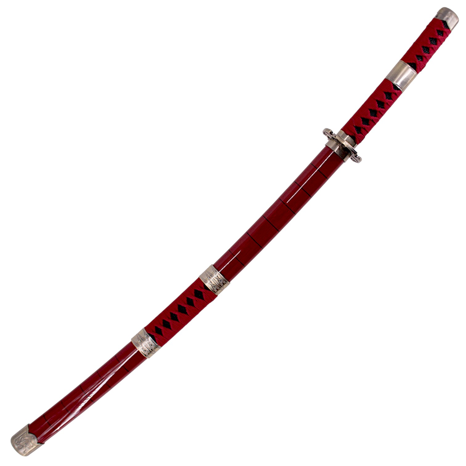 Katana de bambu Sandai Kitetsu de One Piece Roronoa Zoro burdeos