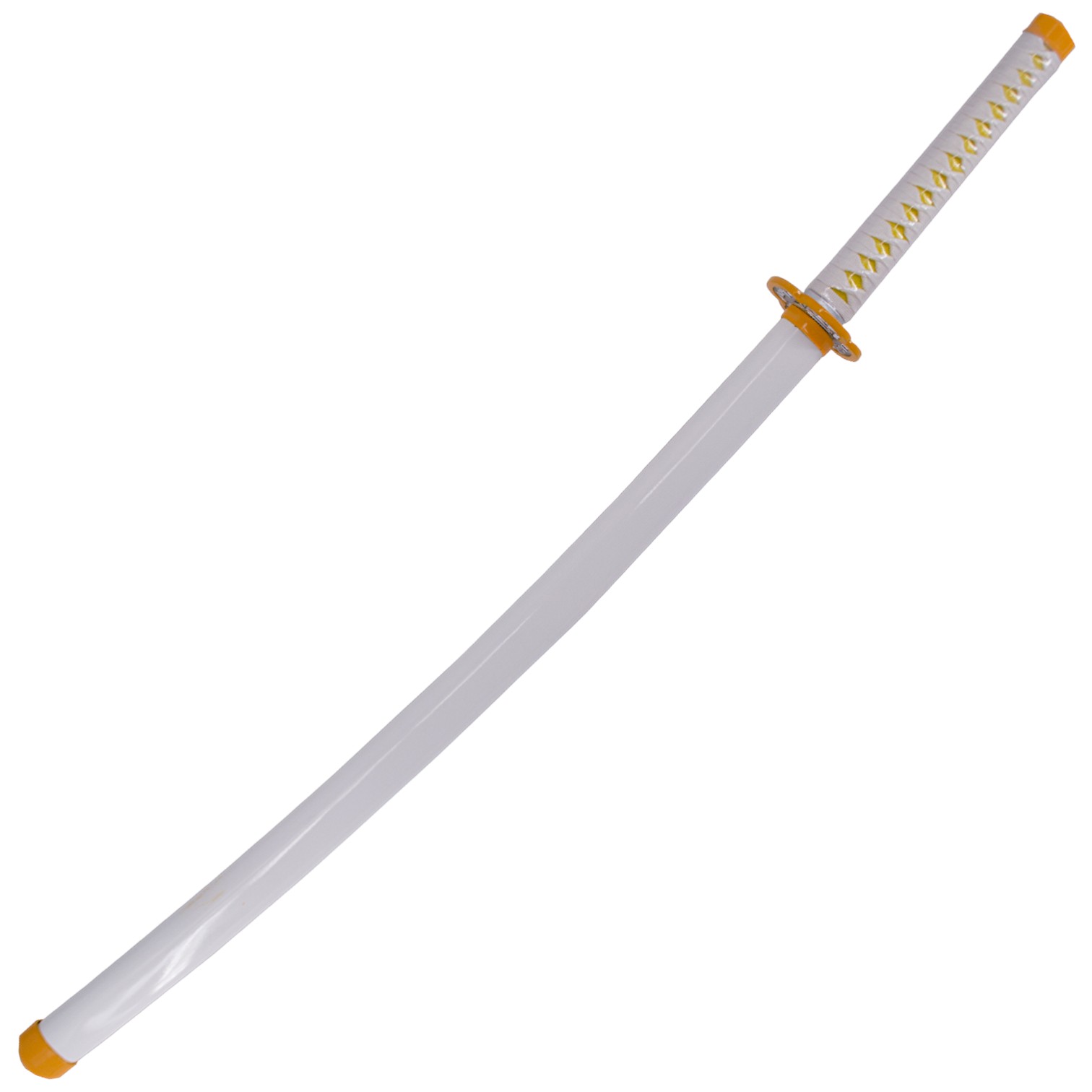 Katana Funcional Demon Slayer usada por Agatsuma Zenitsu con mango blanco
