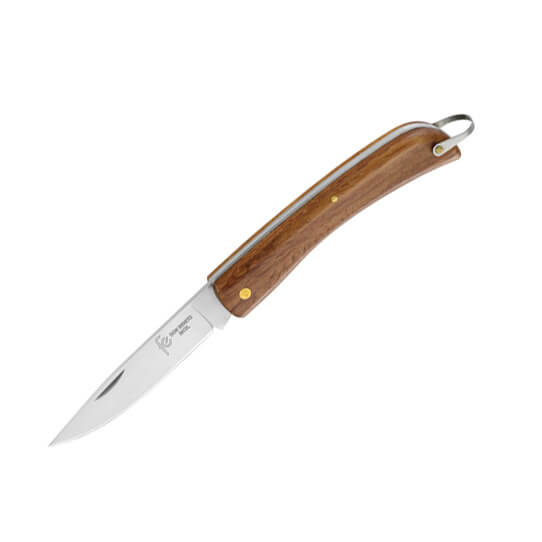 Navaja campaña Don Benito con mango de madera y hoja de pistón de...