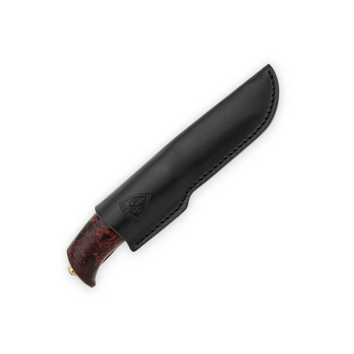 Helle ALLMENN 200008 12C27 bushcraft knife, curly birch wood