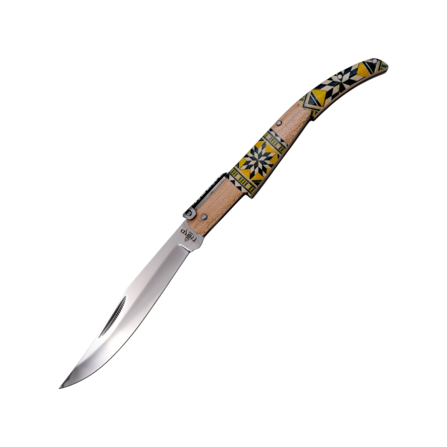 Canivete de catraca 11 cm Série Maple Wood com cabo em madeira de...