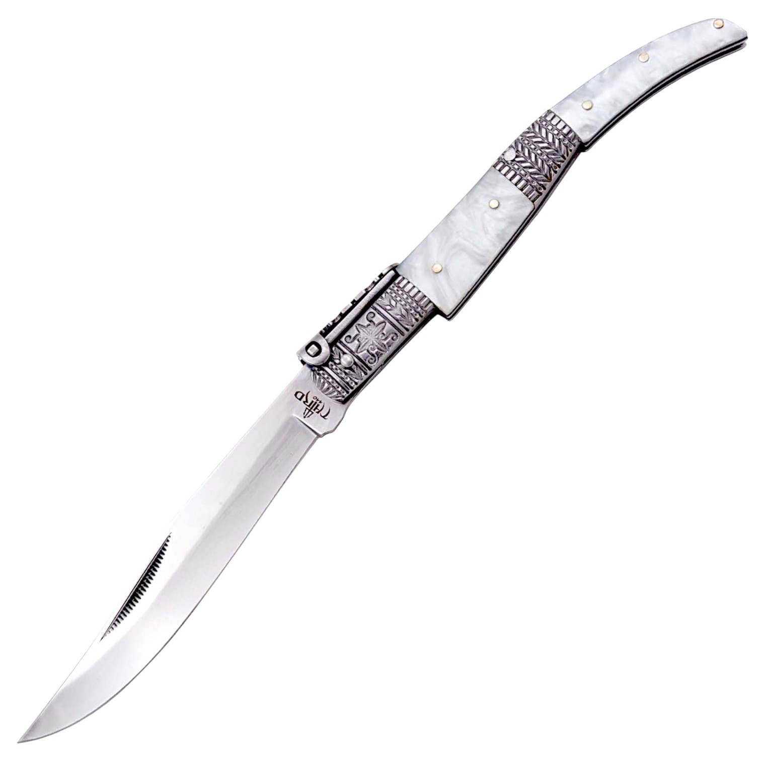 Navaja de Carraca Third Serie Seda Perla Acero 440 Hoja 11 cm