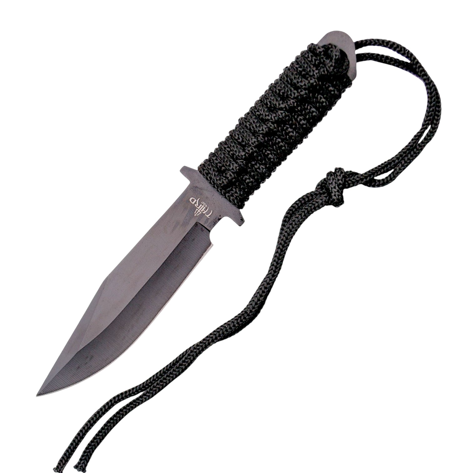 Cuchillo Táctico Mini 19 cm Acero 420 Negro Ultraligero