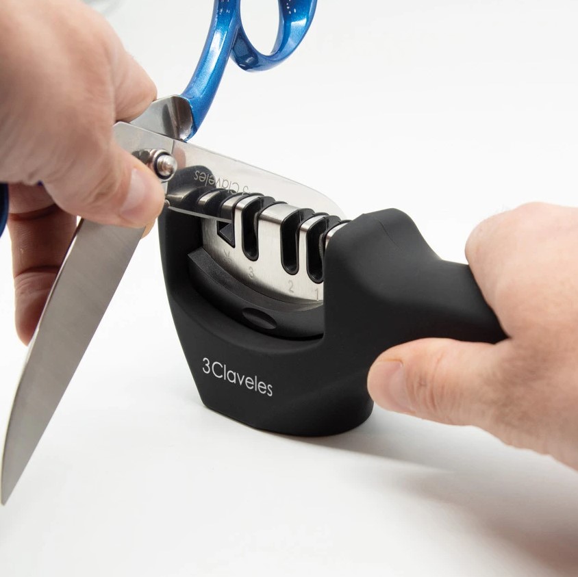 Affûteur de couteaux et de ciseaux en carbure de tungstène en 3 étapes