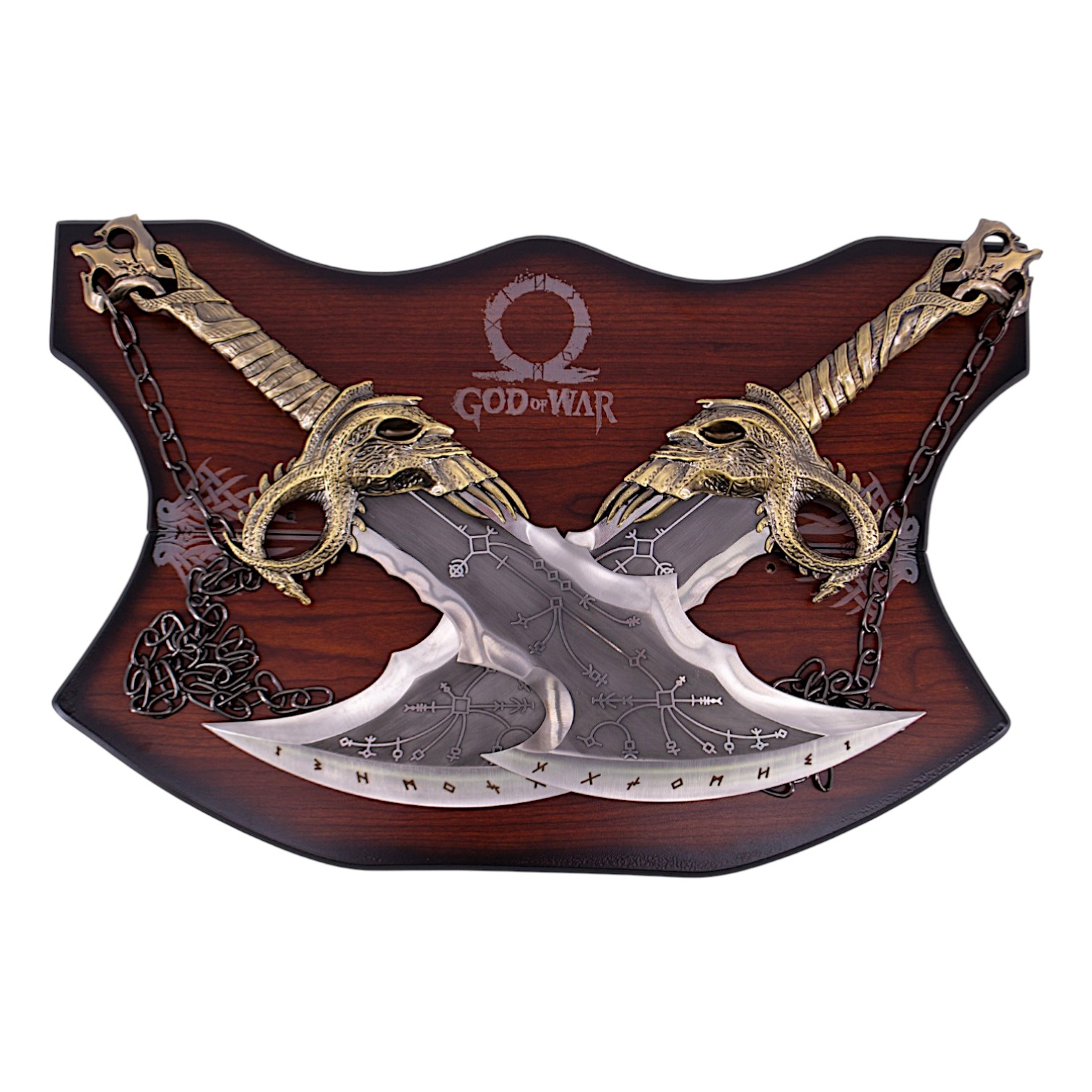 Espadas del Caos God of War 54 cm Réplica Decorativa con Soporte