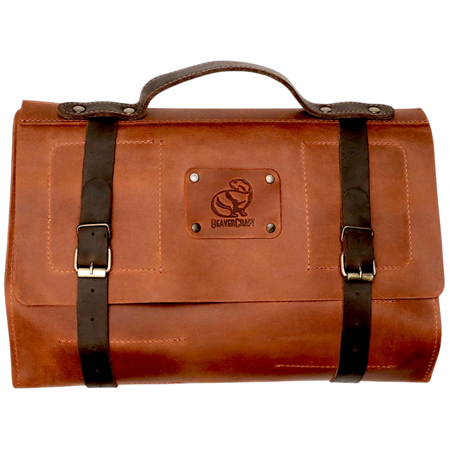 Estuche Enrollable de Herramientas en Cuero Crazy Horse