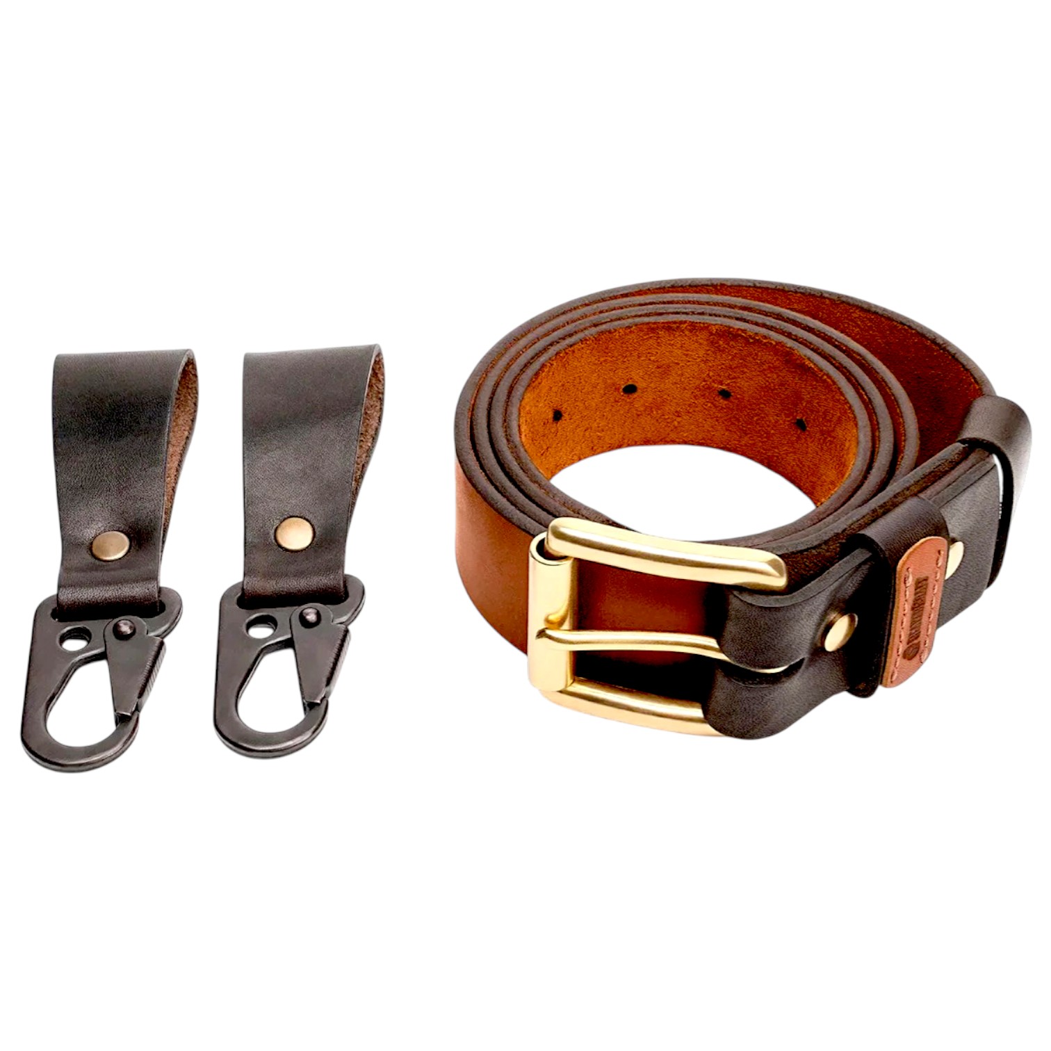 Cinturón Bushcraft de Cuero para Aventura Beavercraft