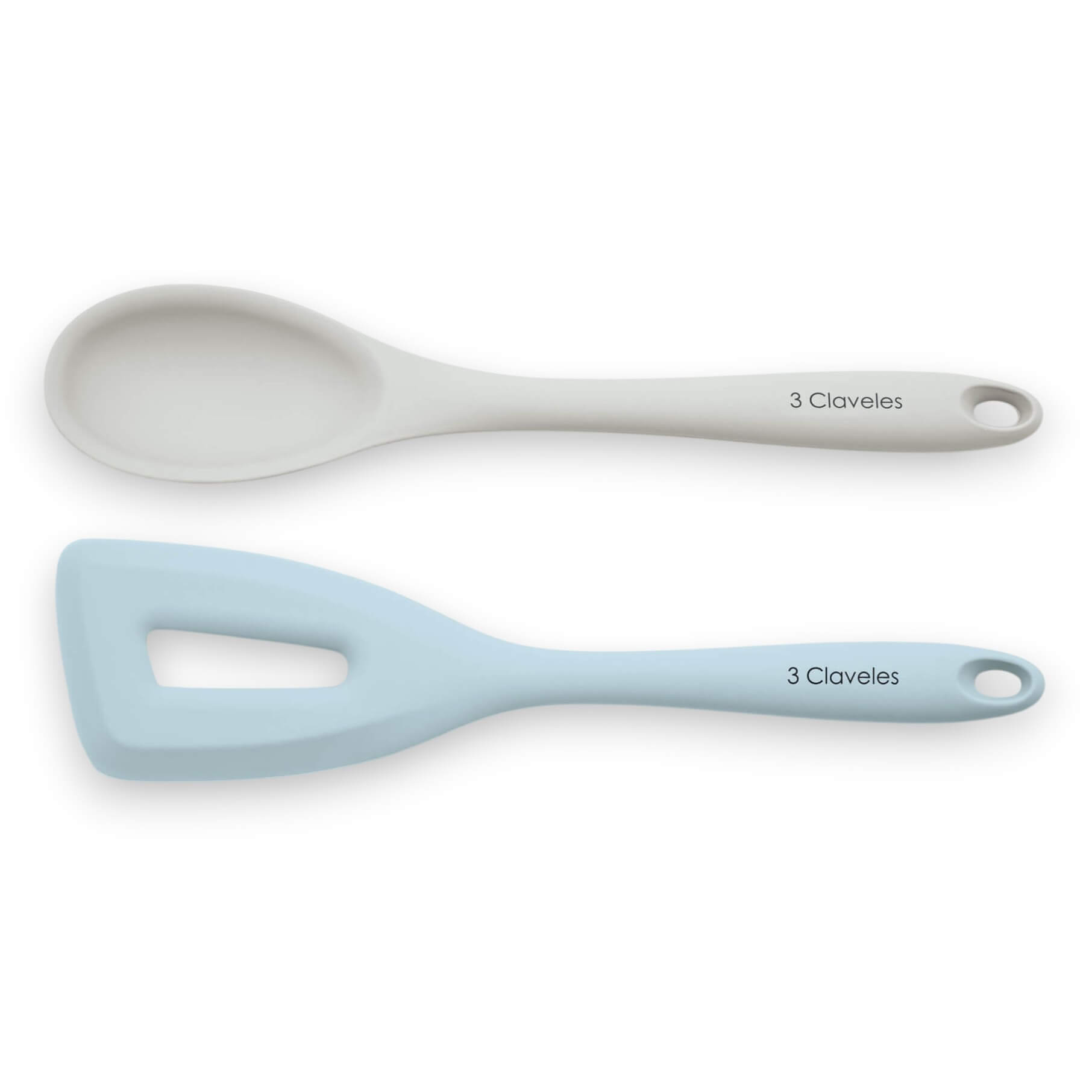 Set de utensilios de cocina de silicona 3 Claveles cuchara + pala