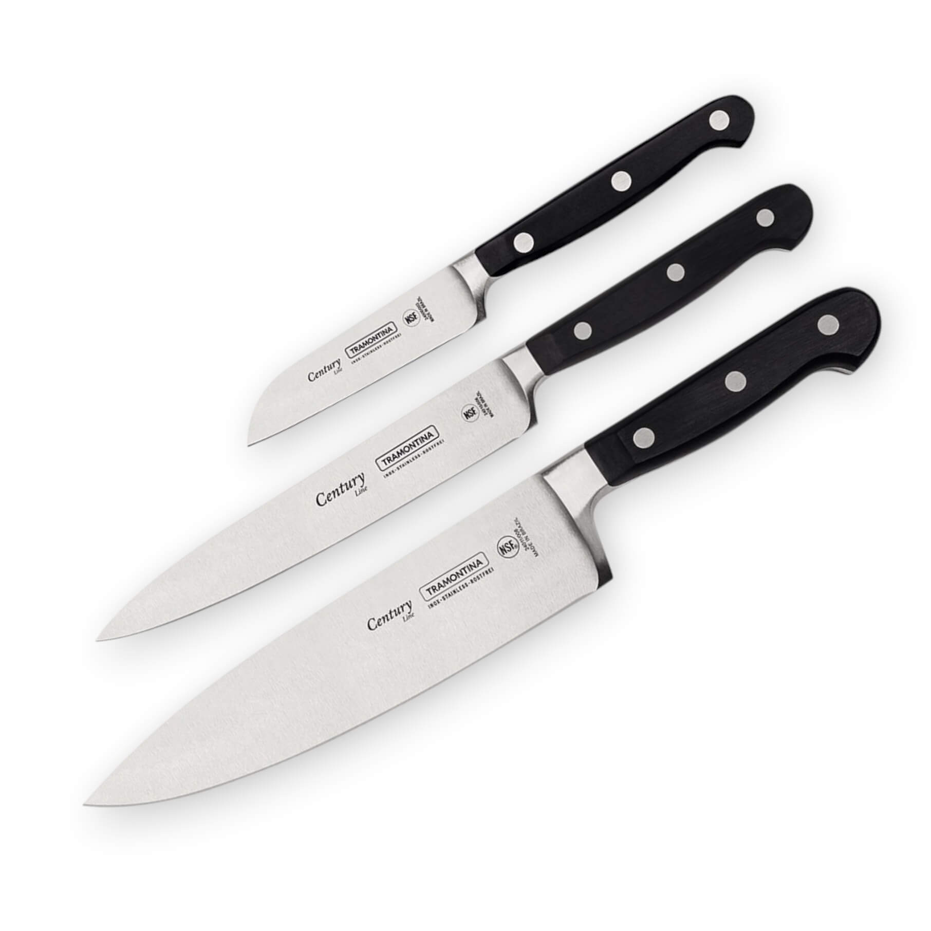 Set de 3 cuchillos de cocina Tramontina Century NSF 24099/037