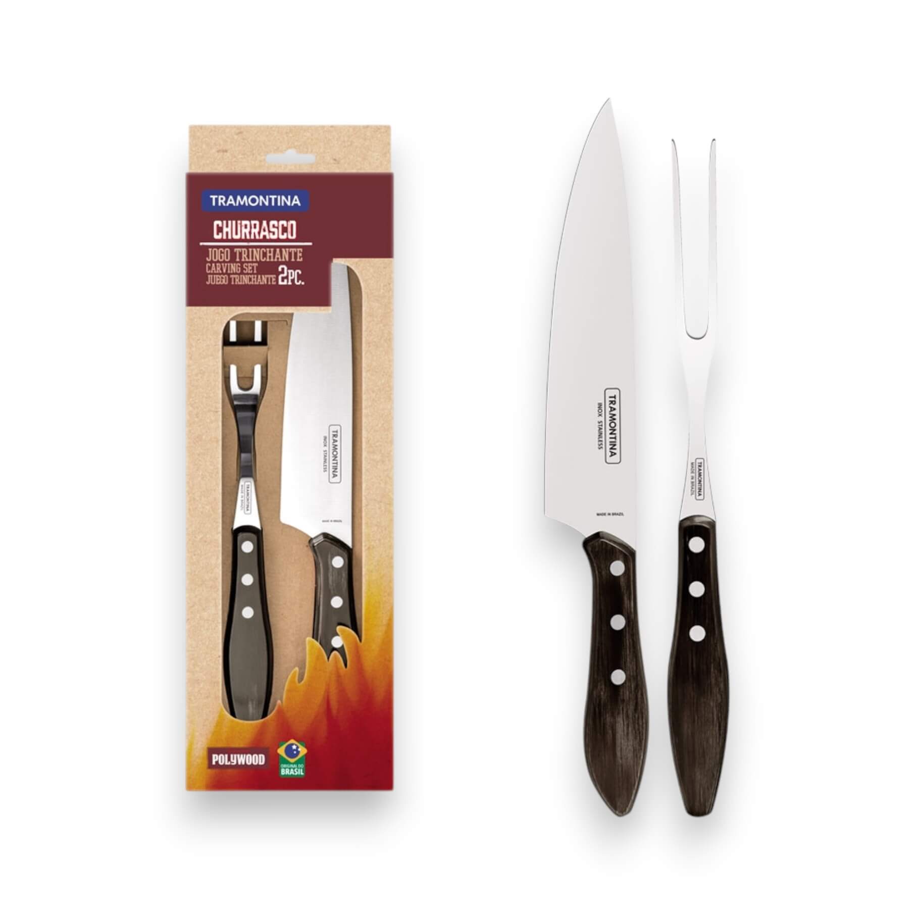 Set de barbacoa Tramontina polywood FSC 2 piezas 29899/169