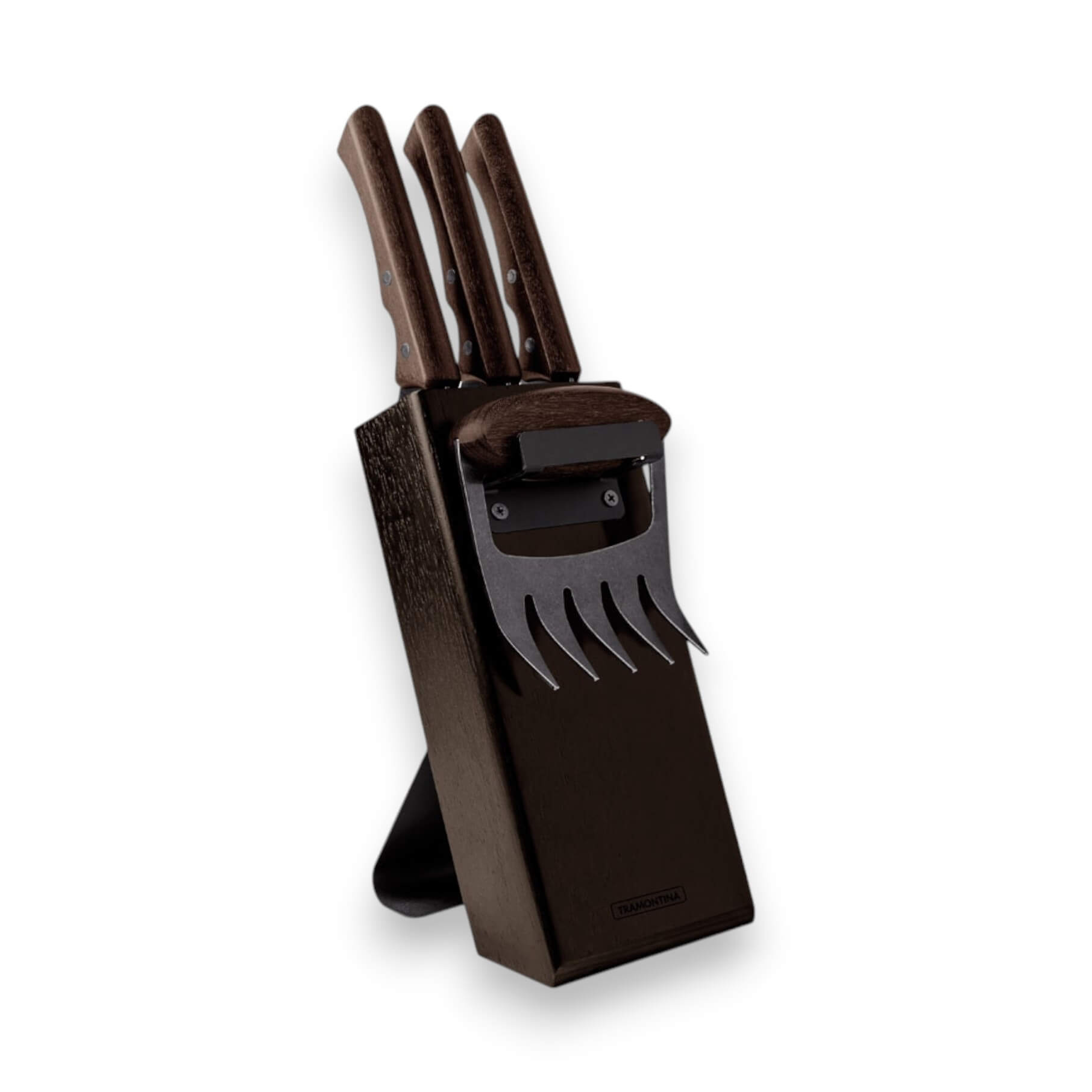 Set de cuchillos de cocina 5 piezas con taco Tramontina Black Col...