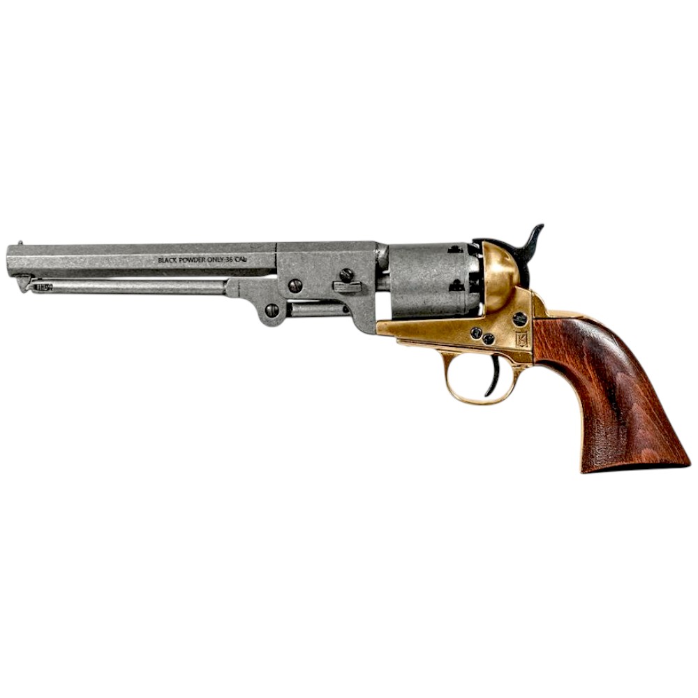 Colt Navy 1851 Revolver – Gealtertes Metall und Messing