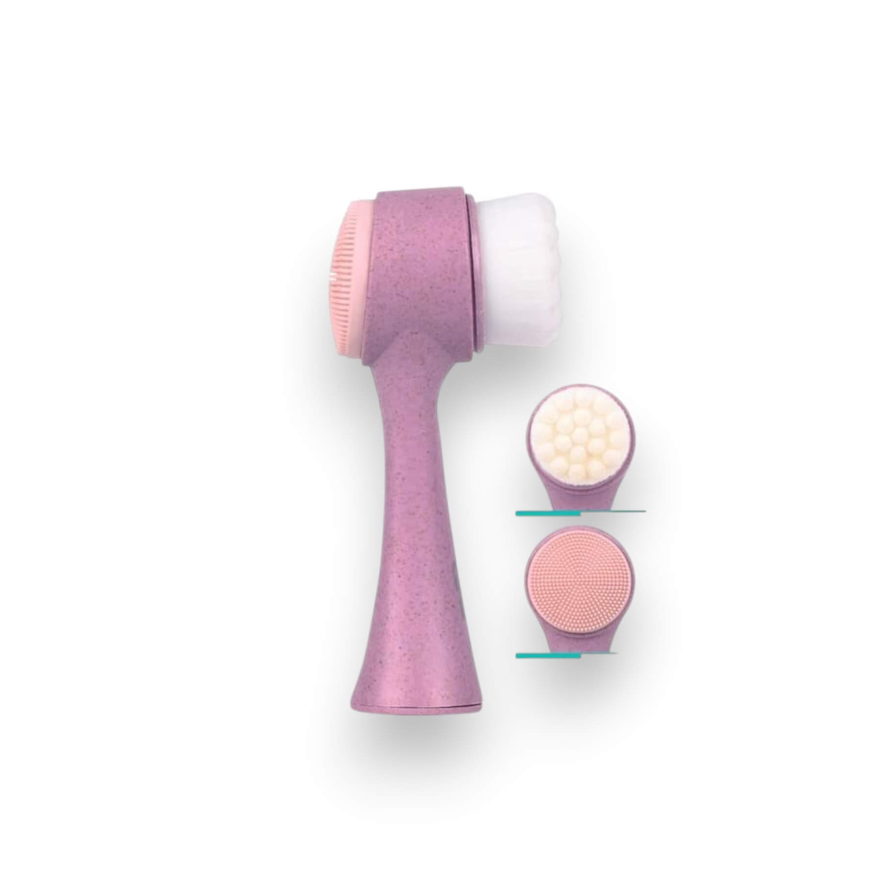 Cepillo facial eco rosa 12 cm 3 Claveles